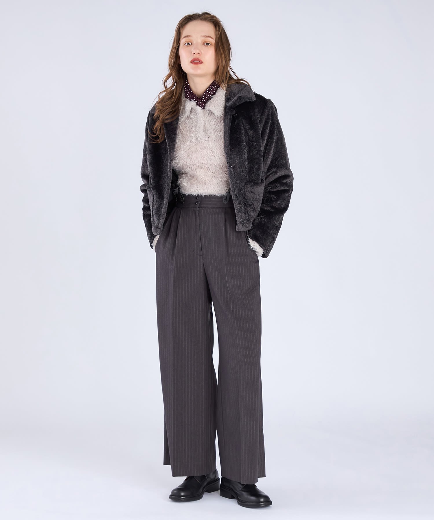 agnes b.｜アニマルフリーファー ブルゾン | Rakuten Fashion(楽天