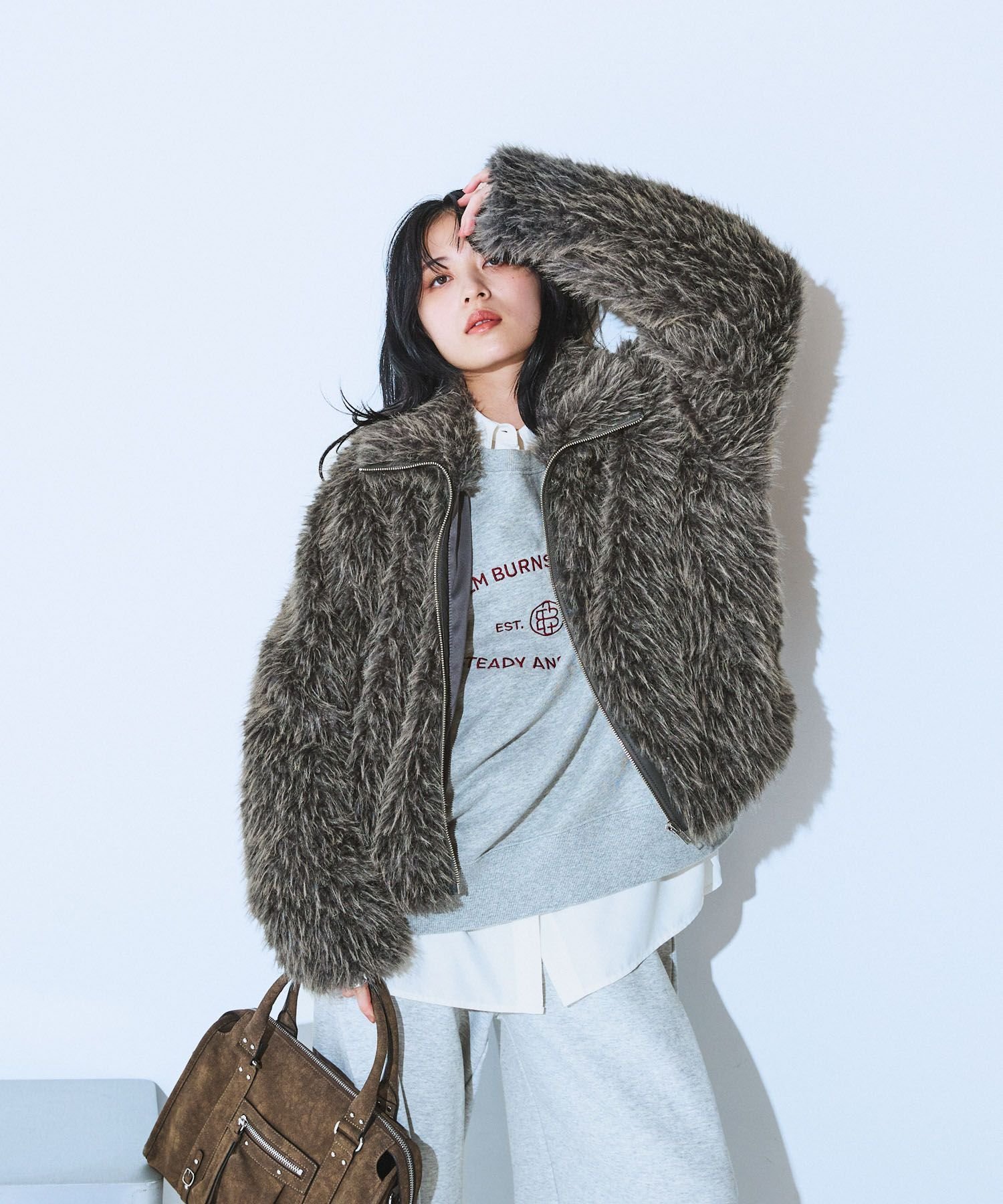 JEANASIS｜MIXカラーファーブルゾン | Rakuten Fashion(楽天