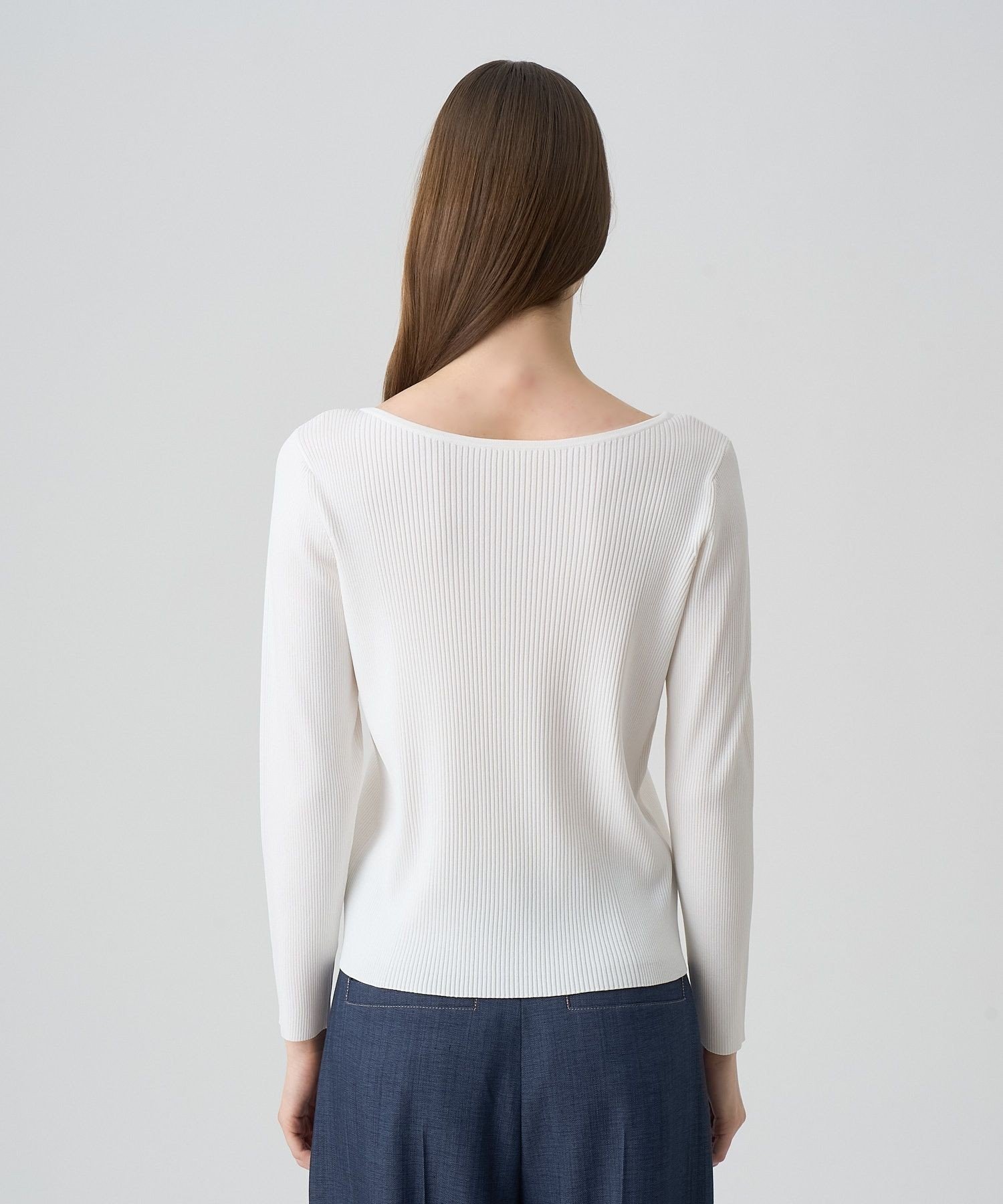 ANAYI｜レーヨンナイロンリブ プルオーバー | Rakuten Fashion(楽天