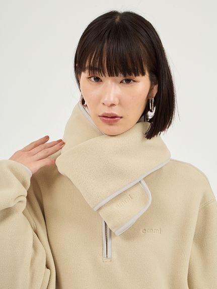 emmi｜【セットアイテム】eco ストール付きフリースワンピース