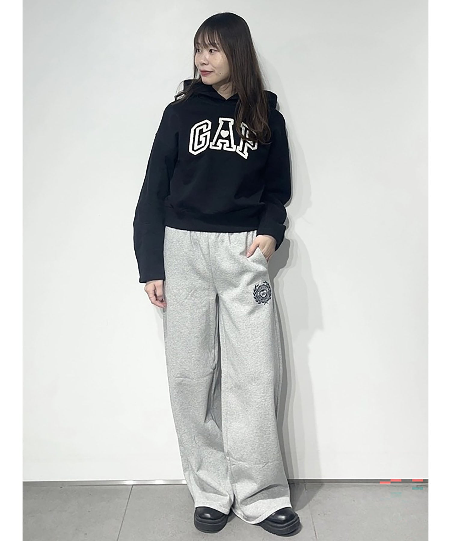 GAP｜(W)ヴィンテージソフト オーバーサイズ クロップド ランタン