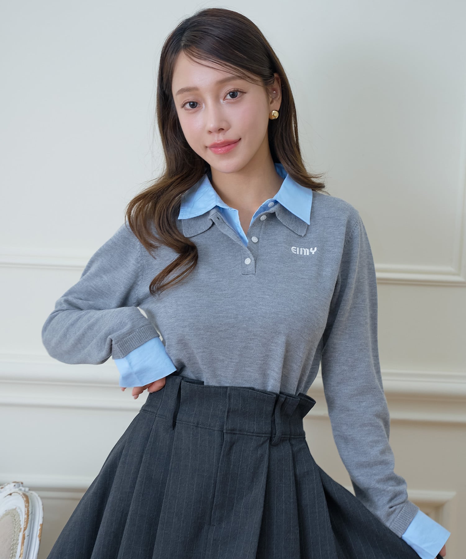 EIMY ISTOIRE｜ダブルカラーデザインニット | Rakuten Fashion(楽天