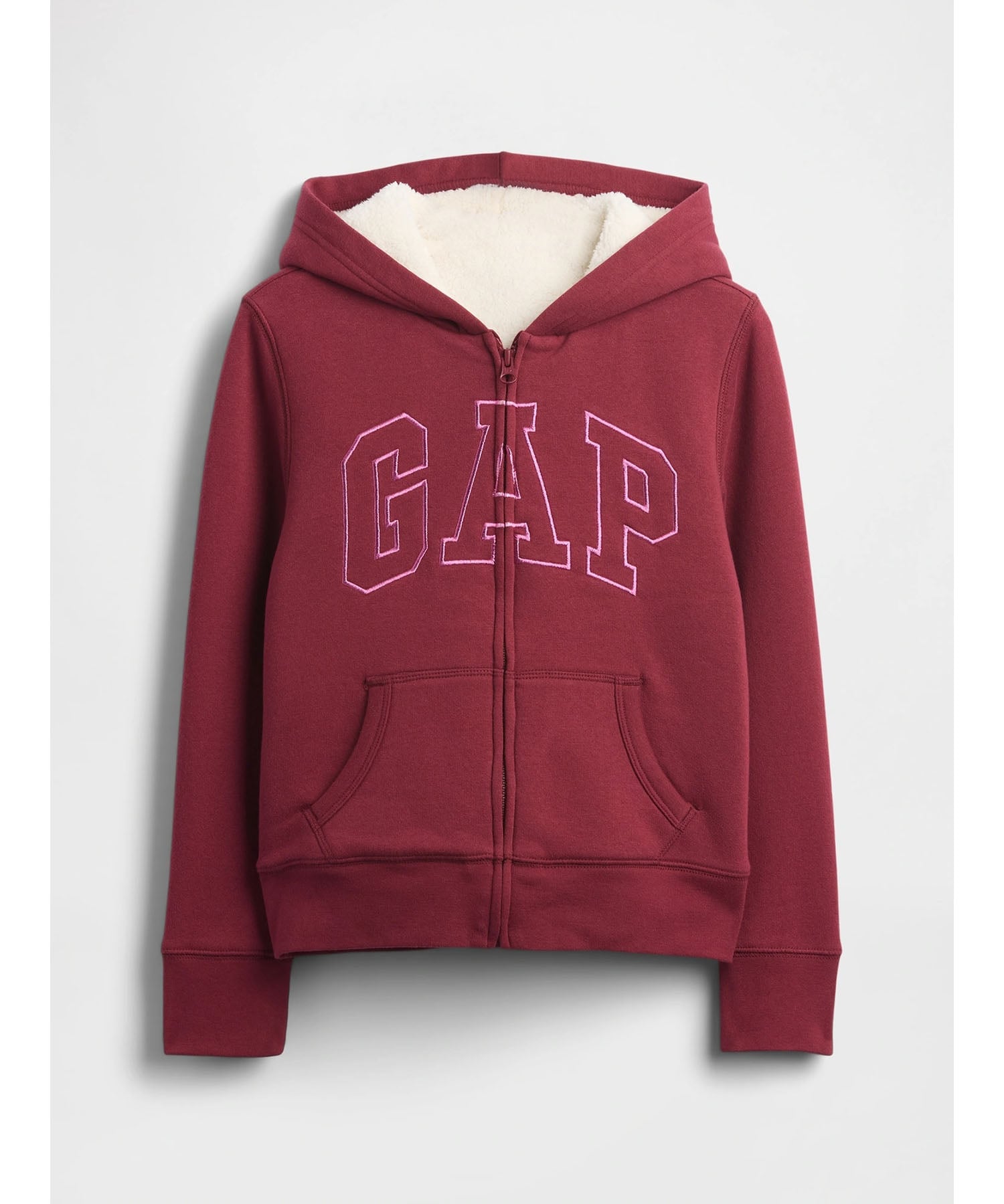 GAP｜(K)GAPロゴ 裏ボア ジップアップパーカー (キッズ) | Rakuten