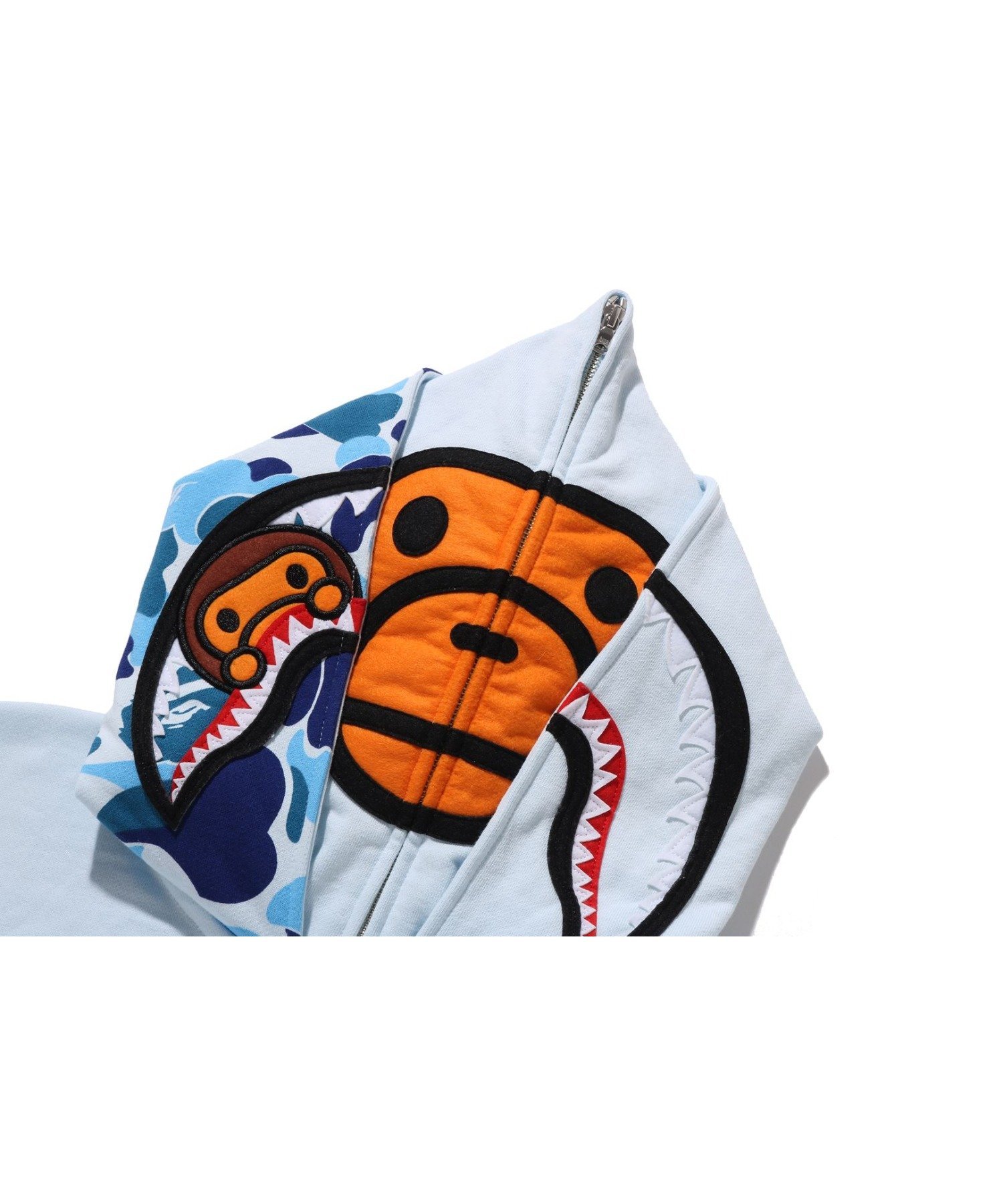 A BATHING APE｜MILO SHARK FULL ZIP DOUBLE HOODIE | Rakuten Fashion