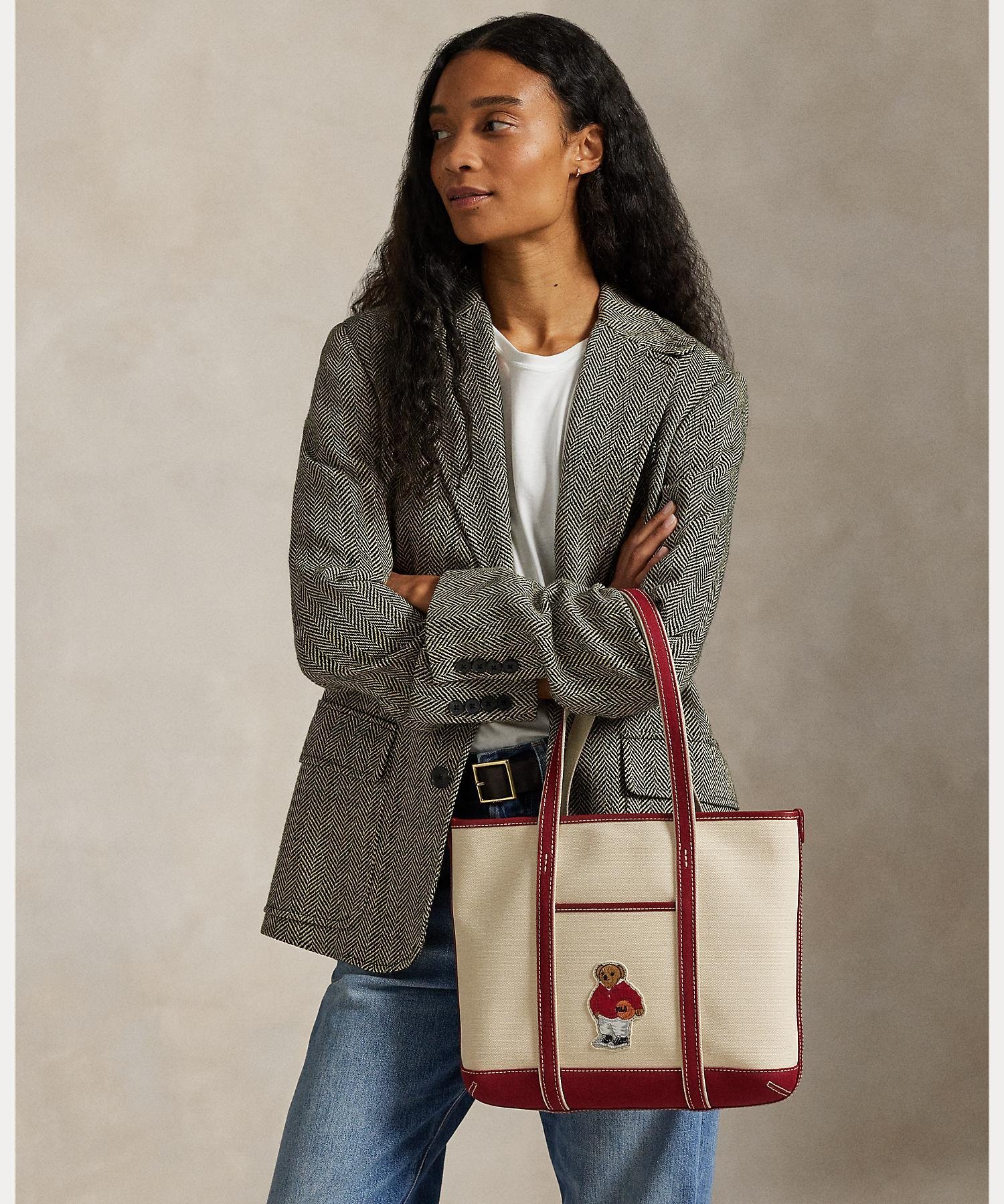 RALPH LAUREN｜Polo ベア キャンバス スモール ショッパー トート