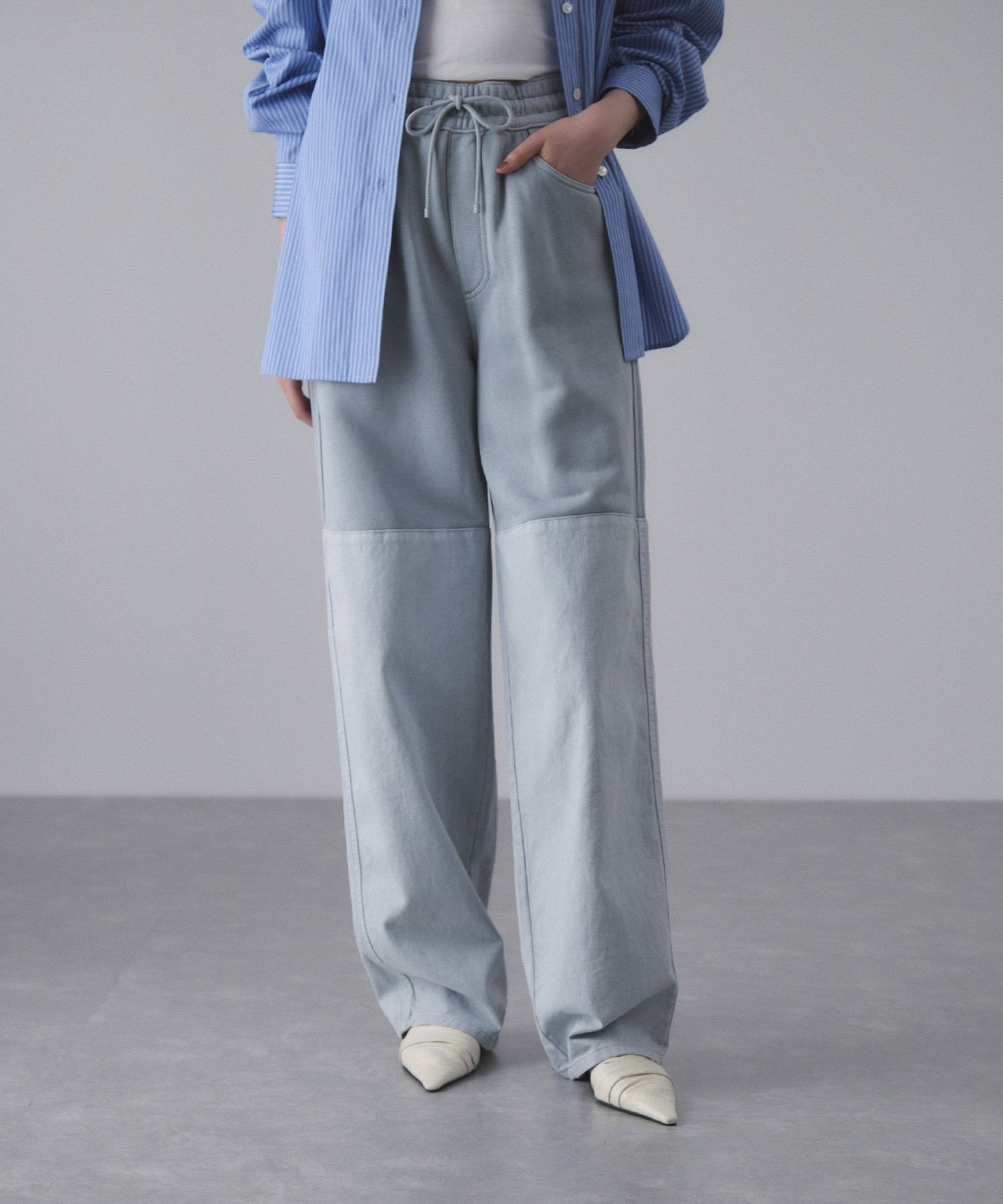 ADAM ET ROPE'｜【AMOMENTO for ADAM ET ROPE'】別注DRAWSTRING DENIM