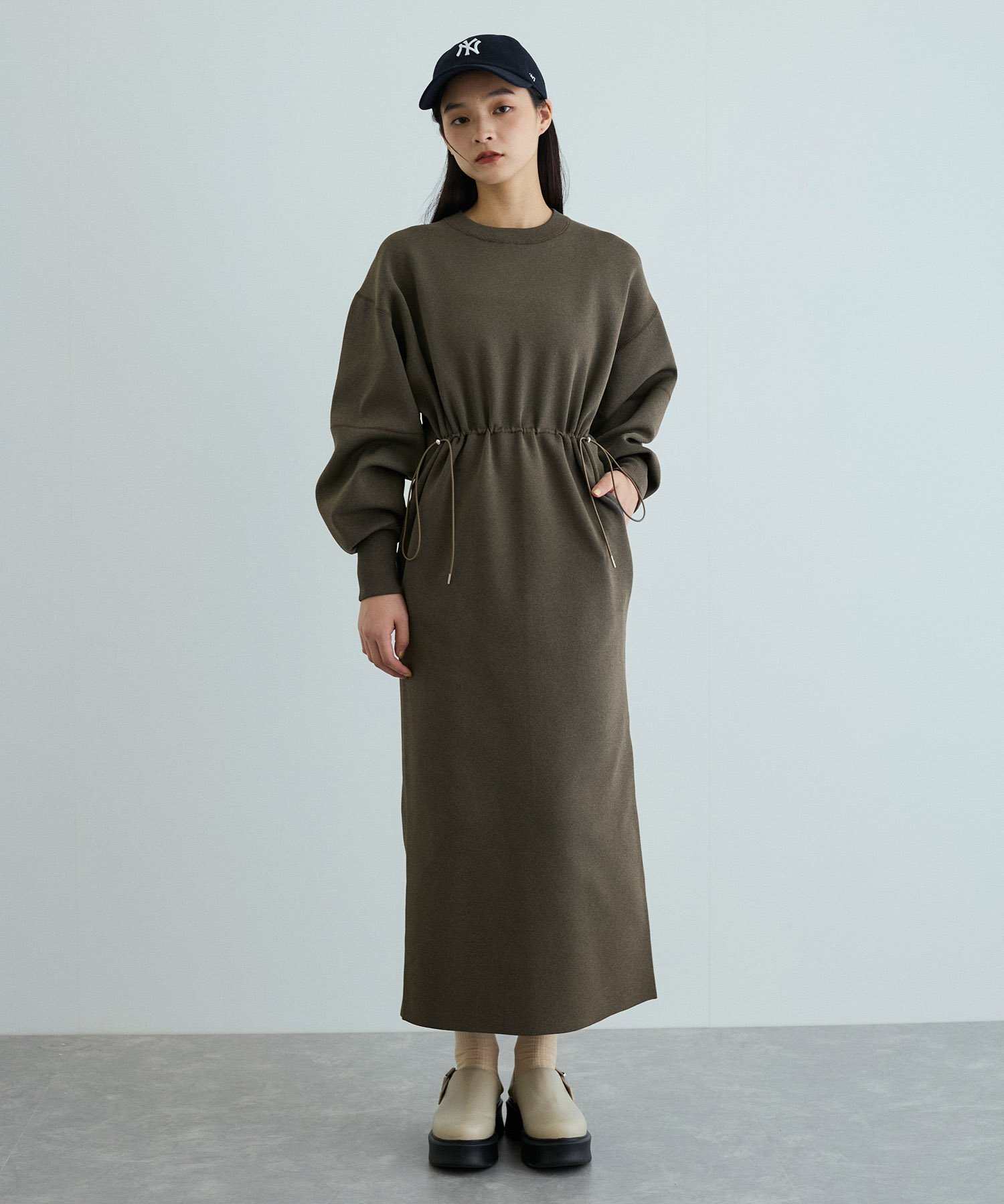 ADAM ET ROPE'｜フォルムニットワンピース | Rakuten Fashion(楽天