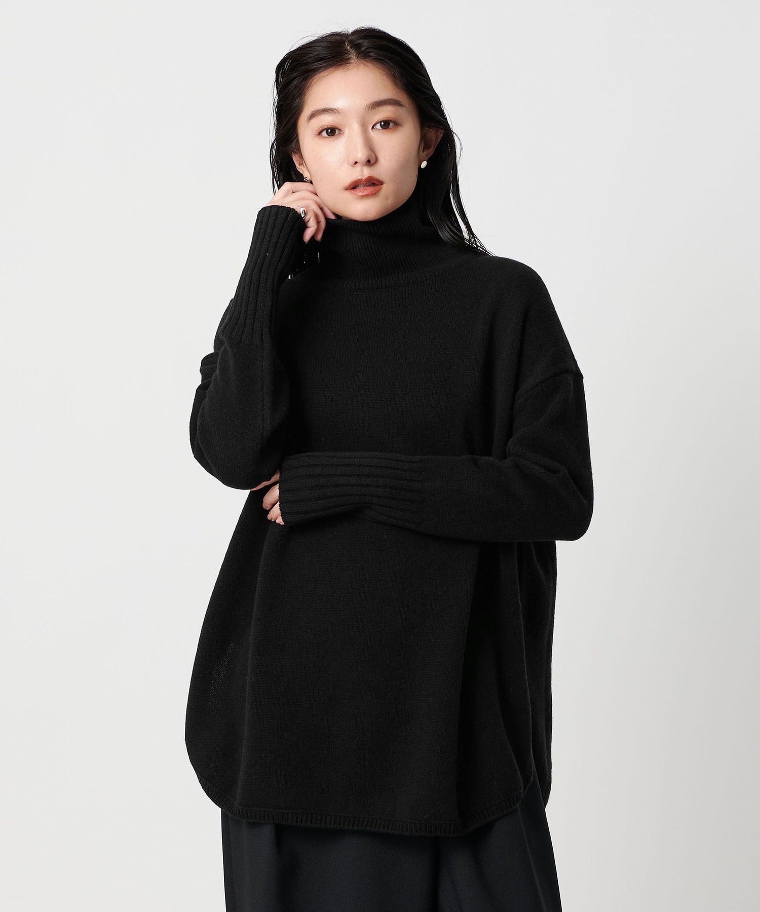 新品MARW UNITED ARROWSルーズ タートルネック ニット　モカ MARW UNITED ARROWS（マルゥ ユナイテッドアローズ） ニット セーター