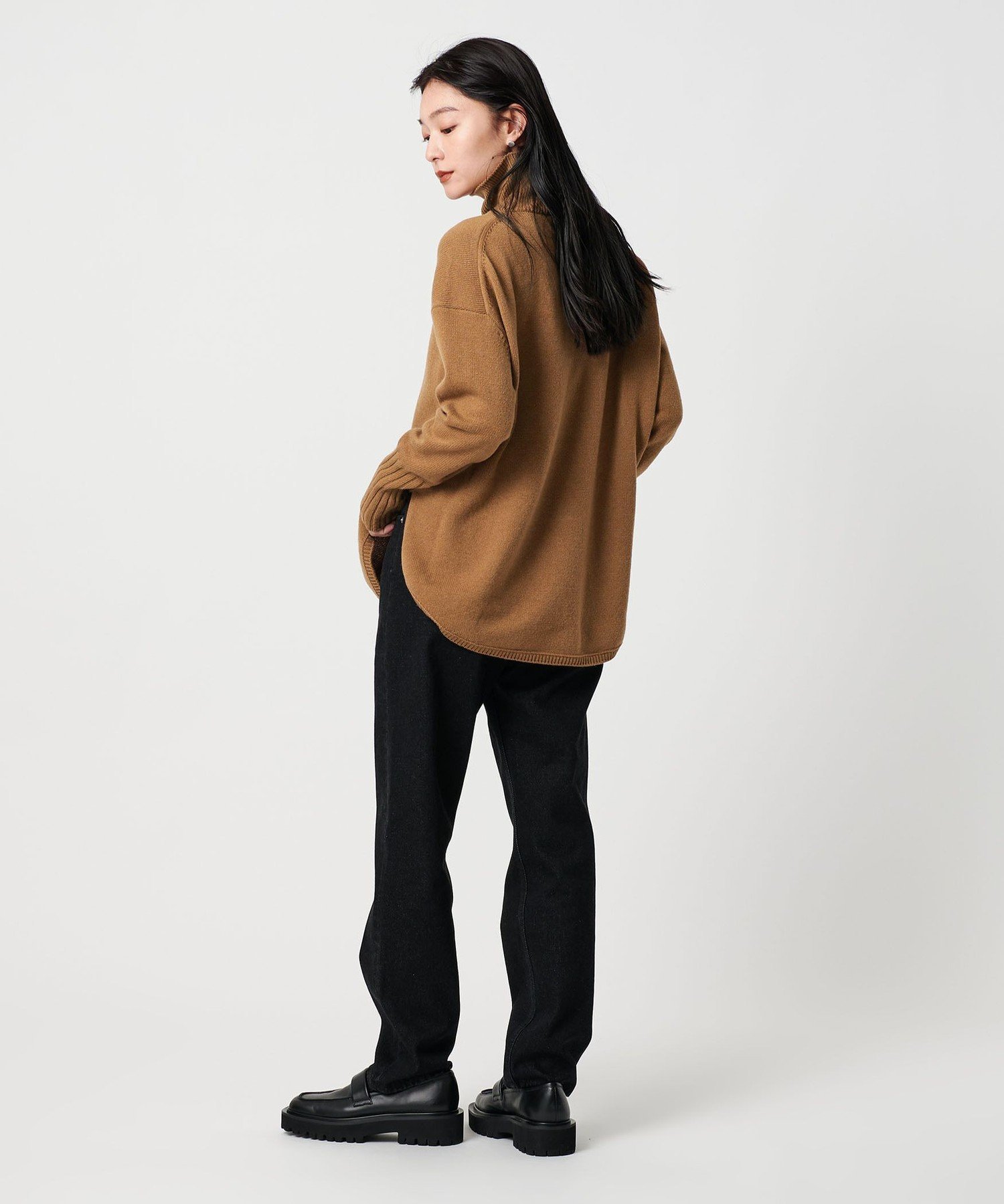新品MARW UNITED ARROWSルーズ タートルネック ニット　モカ MARW UNITED ARROWS（マルゥ ユナイテッドアローズ） ニット セーター