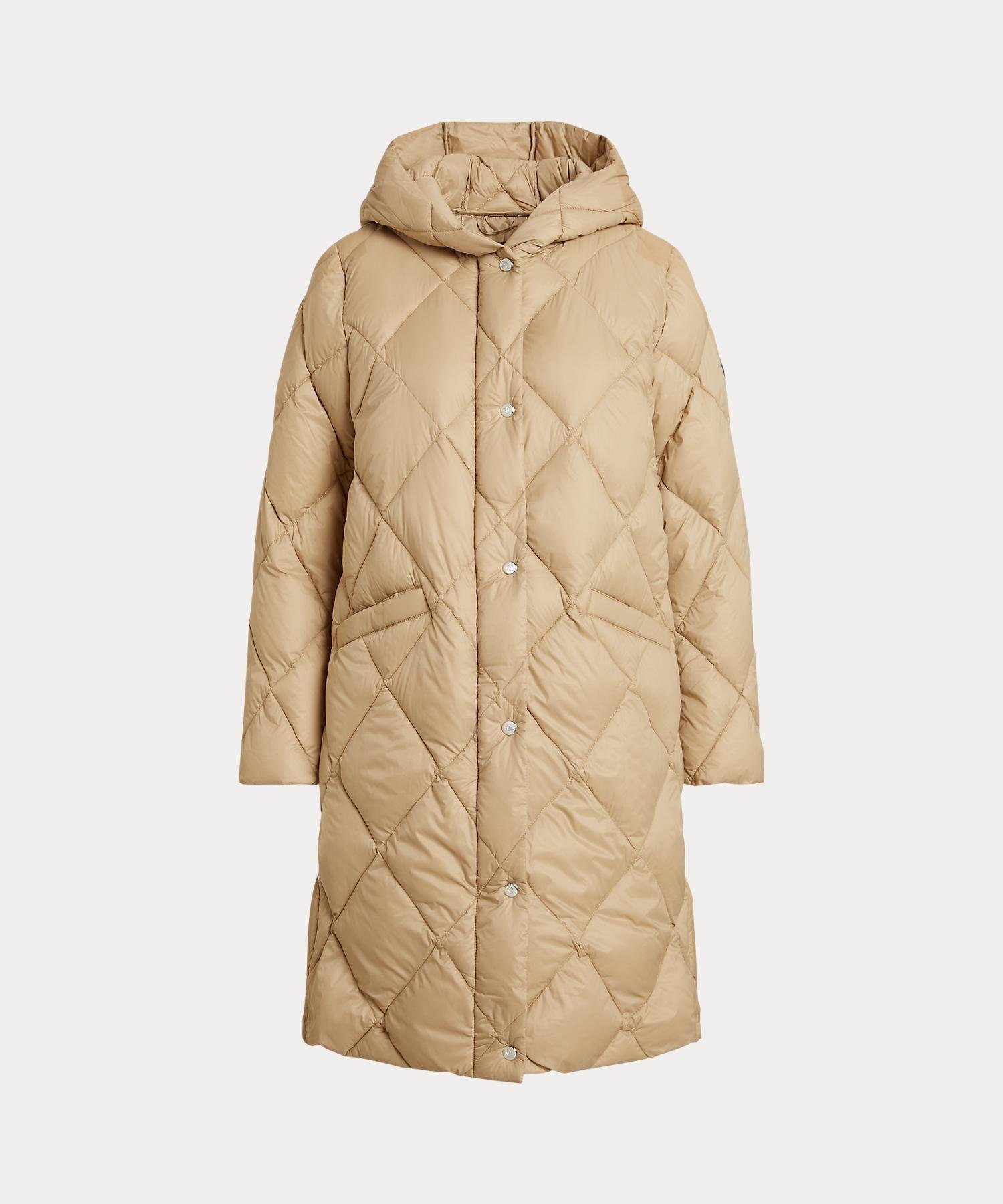RALPH LAUREN｜フーデッド ダイヤモンドキルテッド ダウン コート
