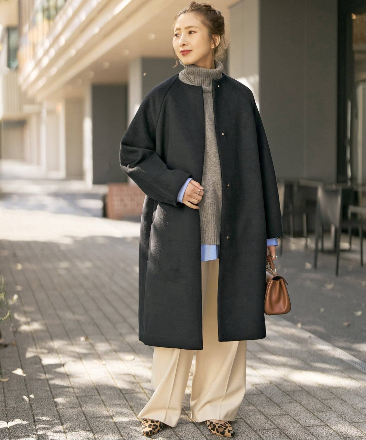 Spick & Span｜《追加》S160ビーバーノーカラーコート | Rakuten