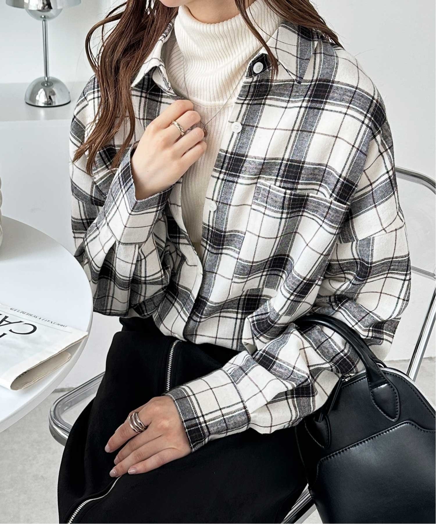 GeeRA｜チェックロングシャツ | Rakuten Fashion(楽天ファッション／旧