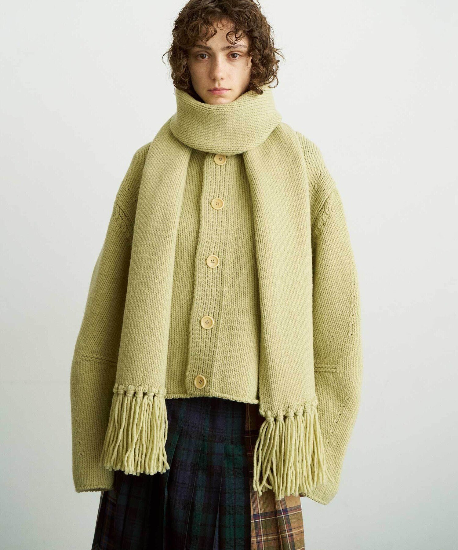 Bshop｜UNFIL | フェルトヤーン チャンキーニットマフラー WOMEN