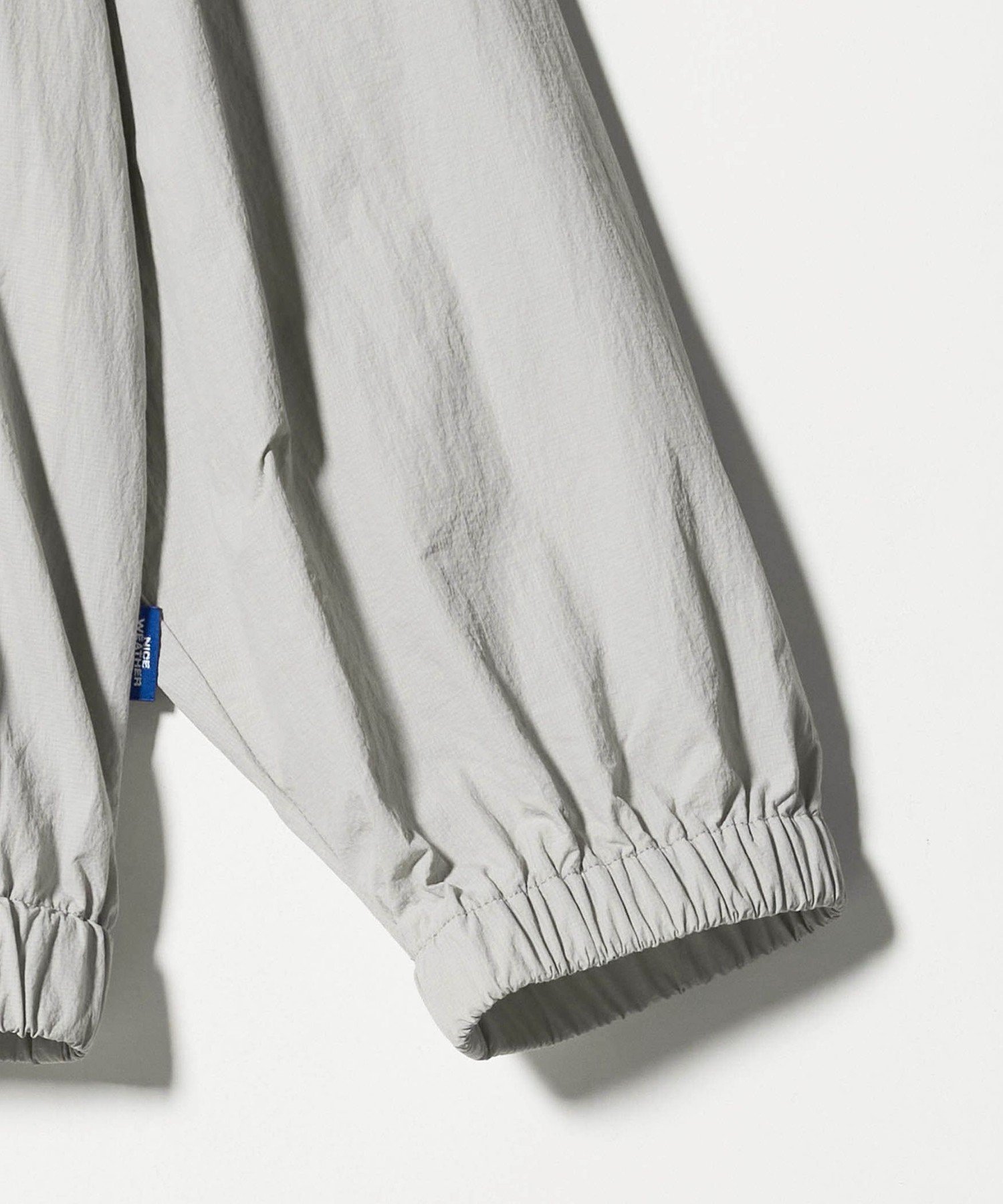 ＜NICE WEATHER＞ナイロン スタンドブルゾンセットアップ　ライトグレー BEAUTY&YOUTH UNITED ARROWS｜<NICE WEATHER>ナイロン スタンド
