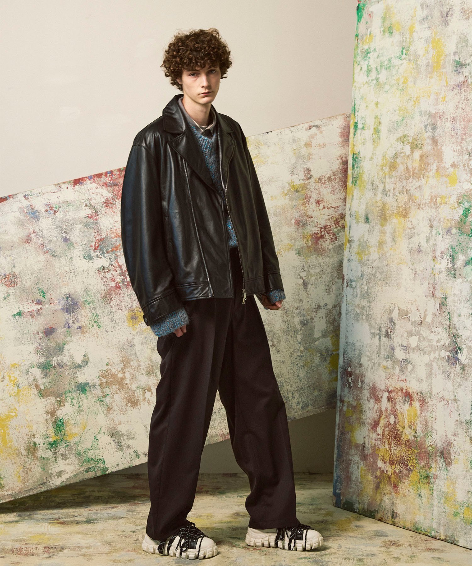 MAISON SPECIAL｜Sheep Leather Tailored Double Rider Jacket