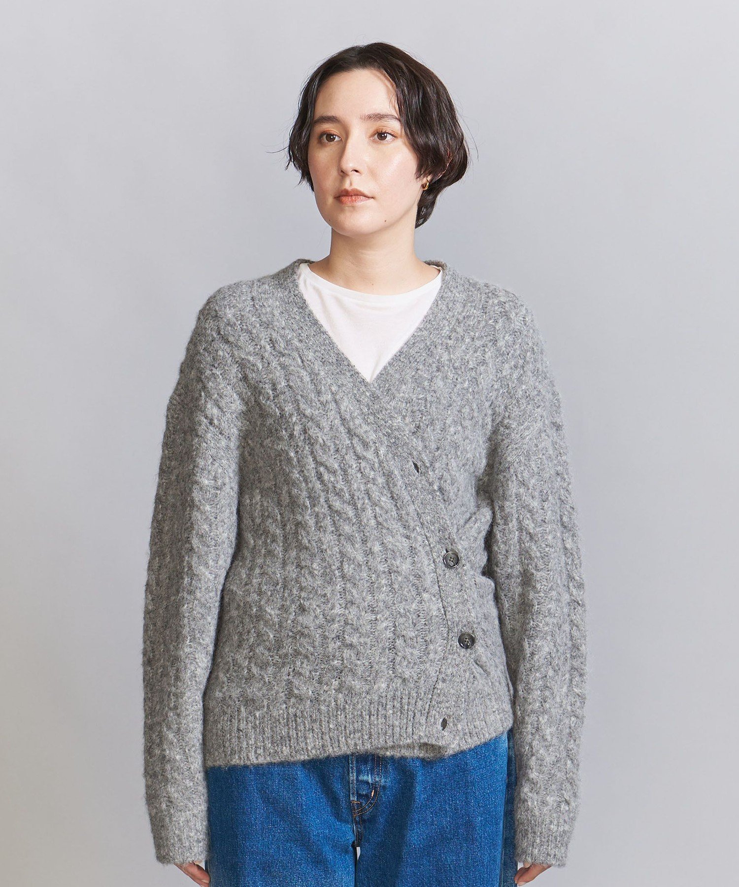 UNITED ARROWS LTD. OUTLET｜ケーブルニット カーディガン -2WAY