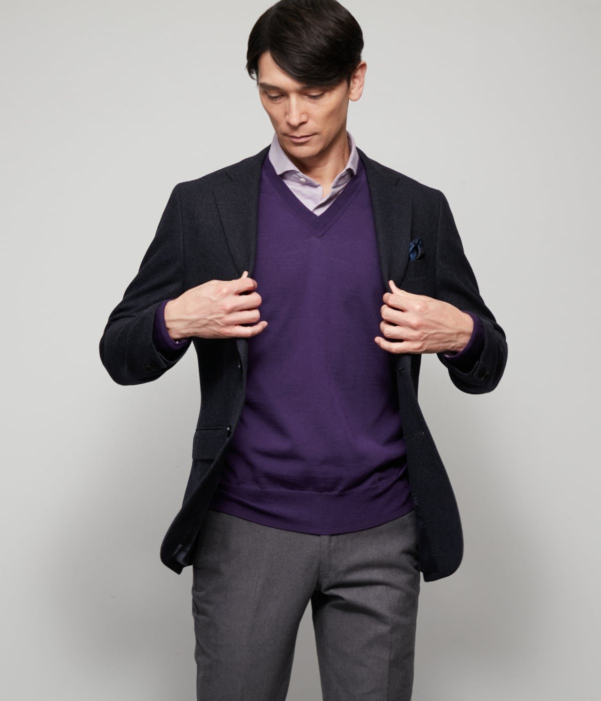 NEWYORKER｜カシミヤ混 ヘリンボーン ジャケット | Rakuten Fashion