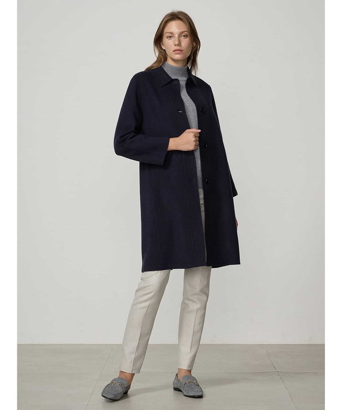 Aquascutum｜ダブルフェイス ステンカラーコート | Rakuten Fashion