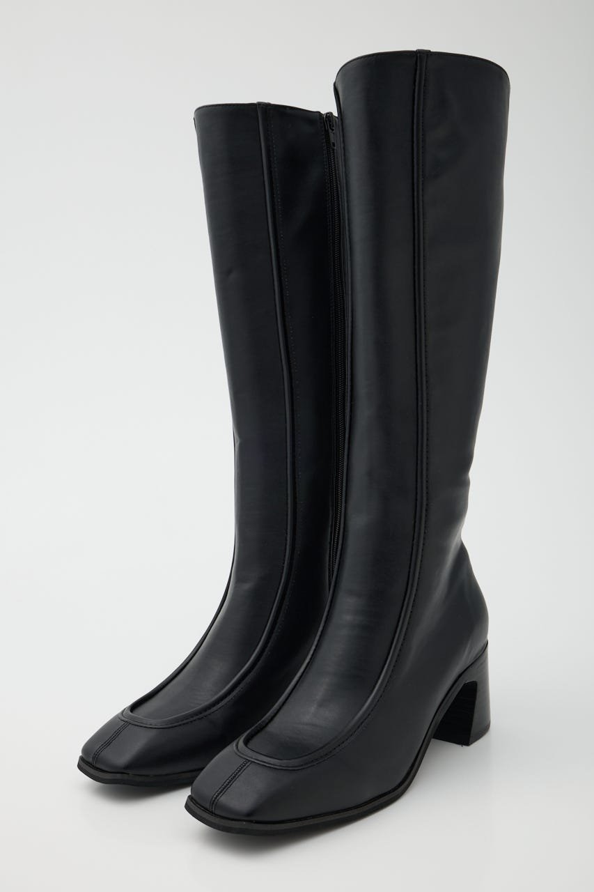 moussy｜【ViVi掲載】SQUARE TOE ロングブーツ | Rakuten Fashion(楽天