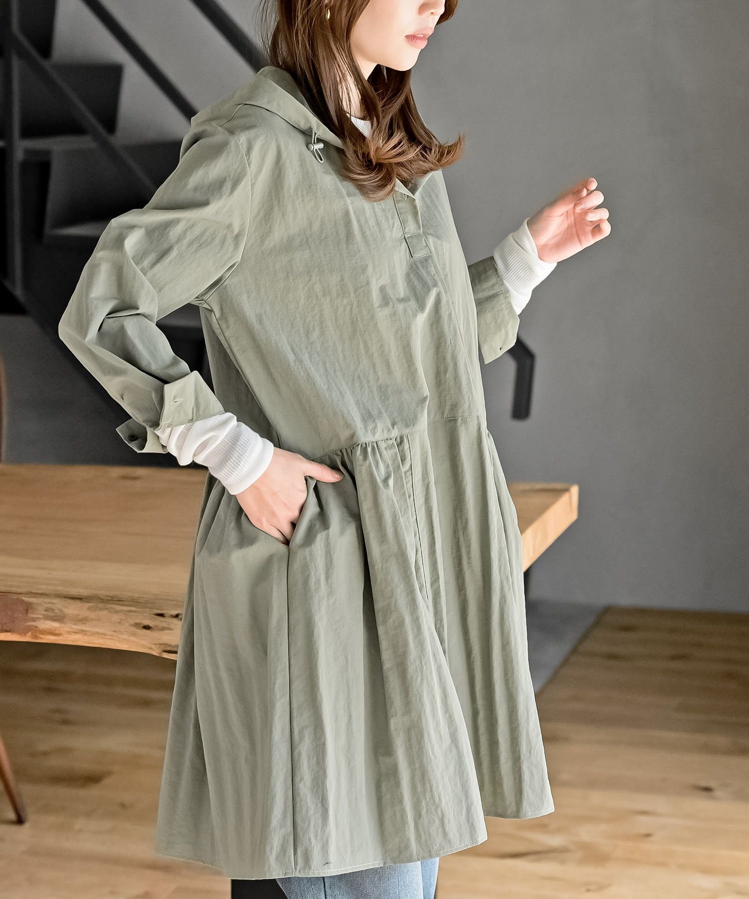 rps｜ナイロンフードワンピース | Rakuten Fashion(楽天ファッション