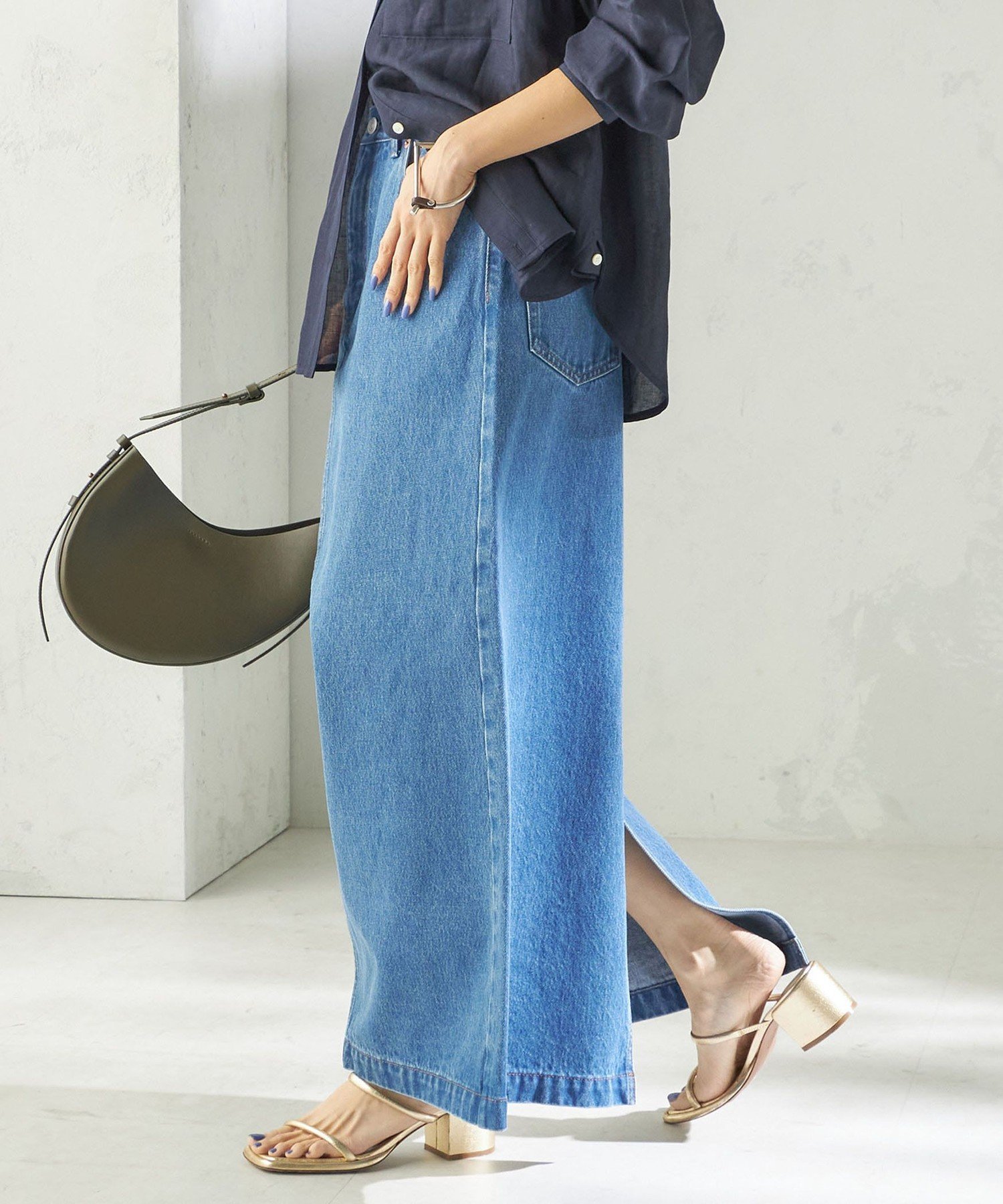 UNDERCOVER　デニムスカート AZUL DENIM クロスウエストデニムスカート｜WOMEN｜250HAT11-490K