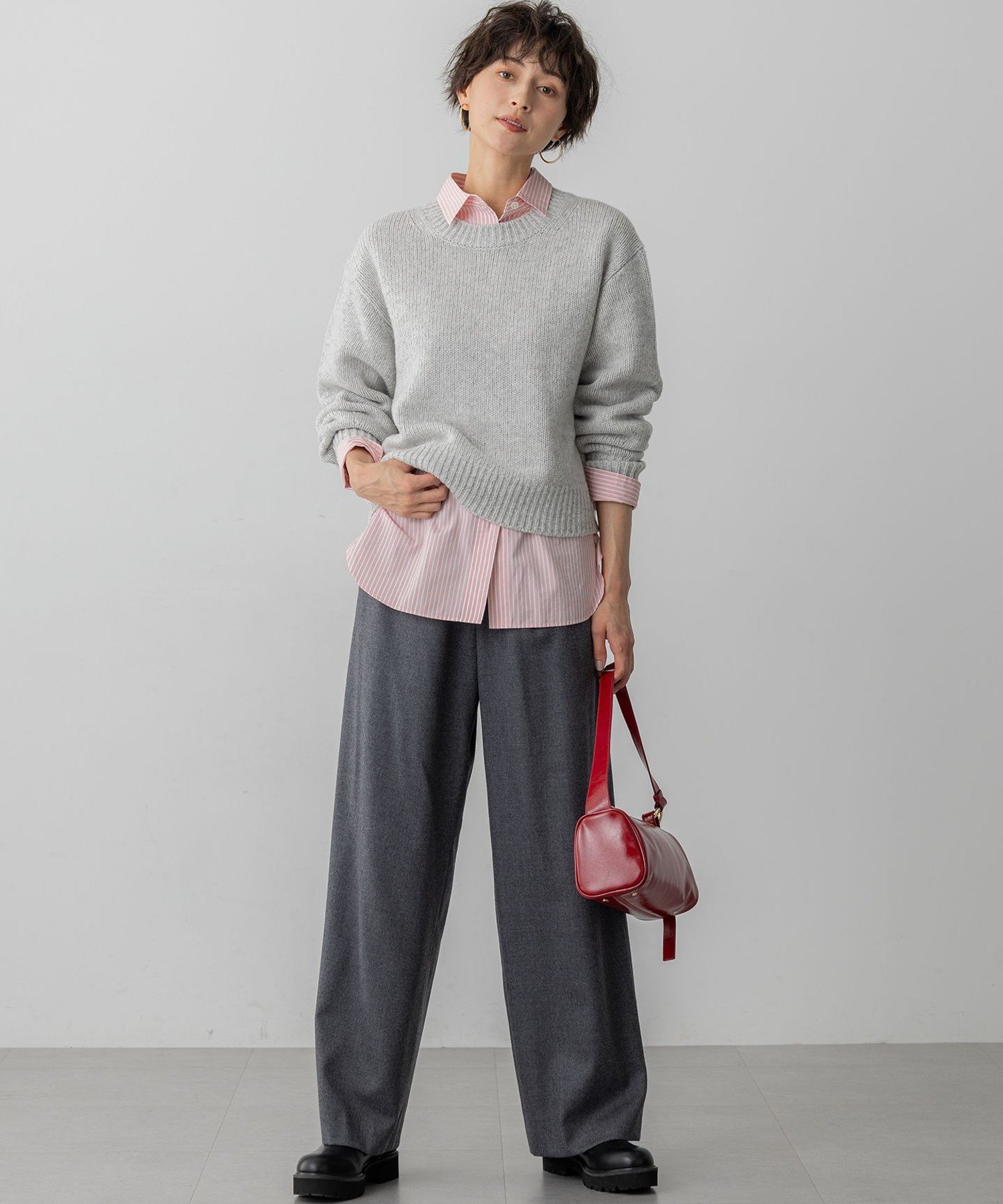 23区｜【GISELe掲載】ウールカシミヤ パフスリーブ ニット | Rakuten