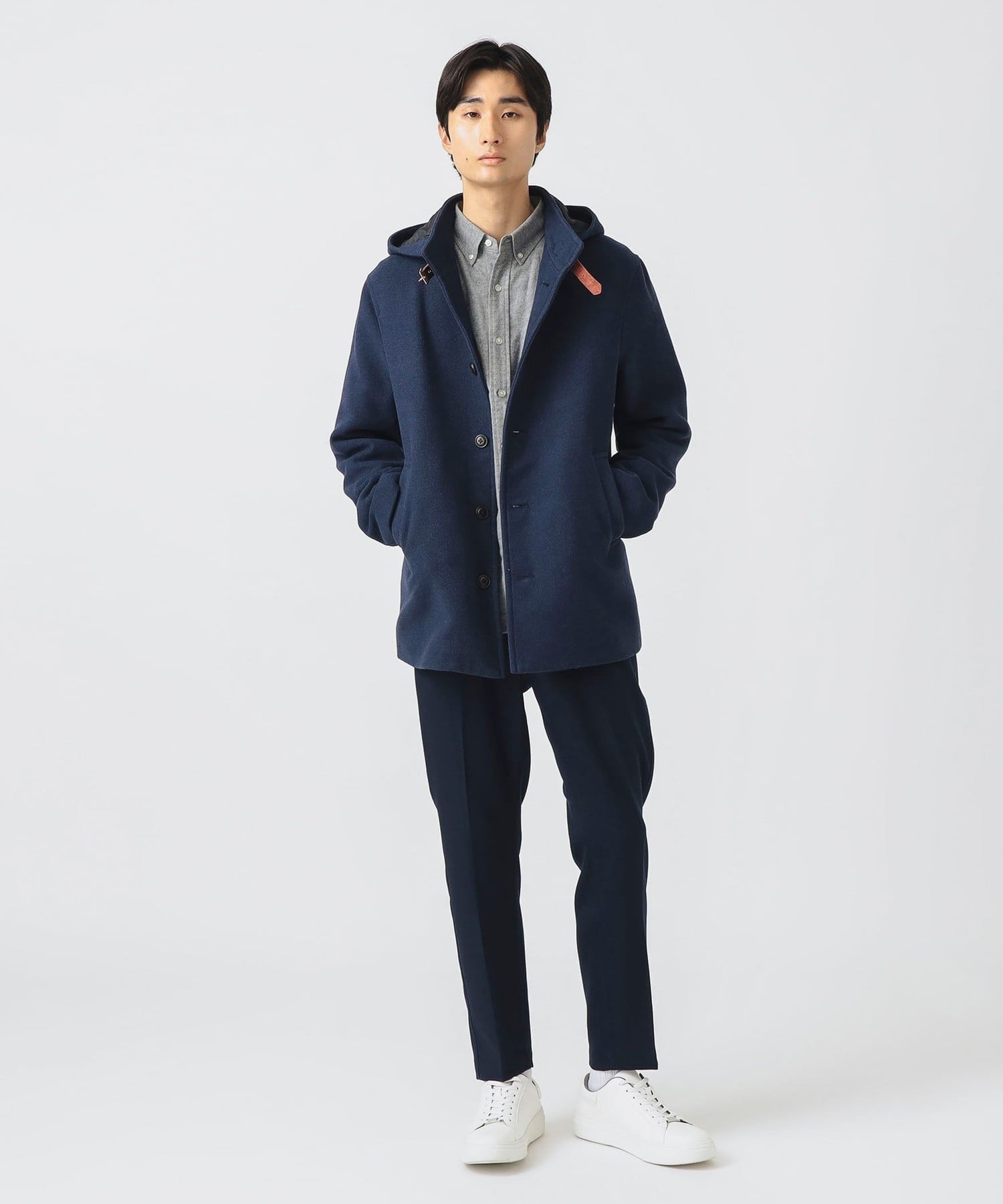 BEAMS HEART｜フーディー スタンドカラー コート | Rakuten Fashion