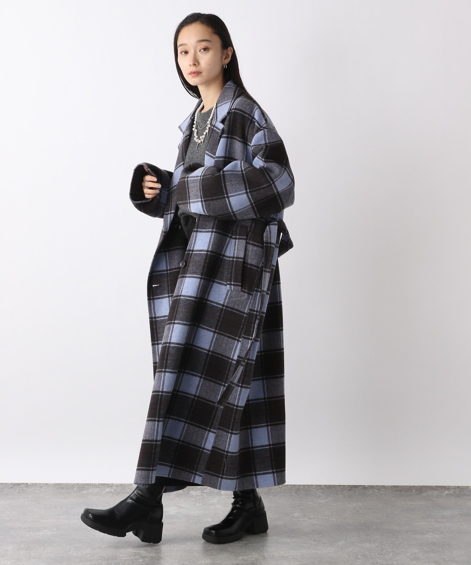 JEANASIS｜Wチェスターウールリバーロングコート | Rakuten Fashion