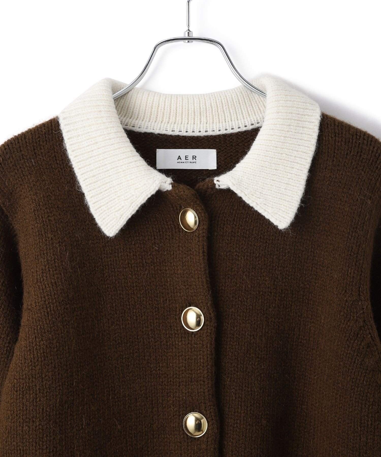 ADAM ET ROPE'｜【WEB限定】ポロニットカーディガン | Rakuten Fashion