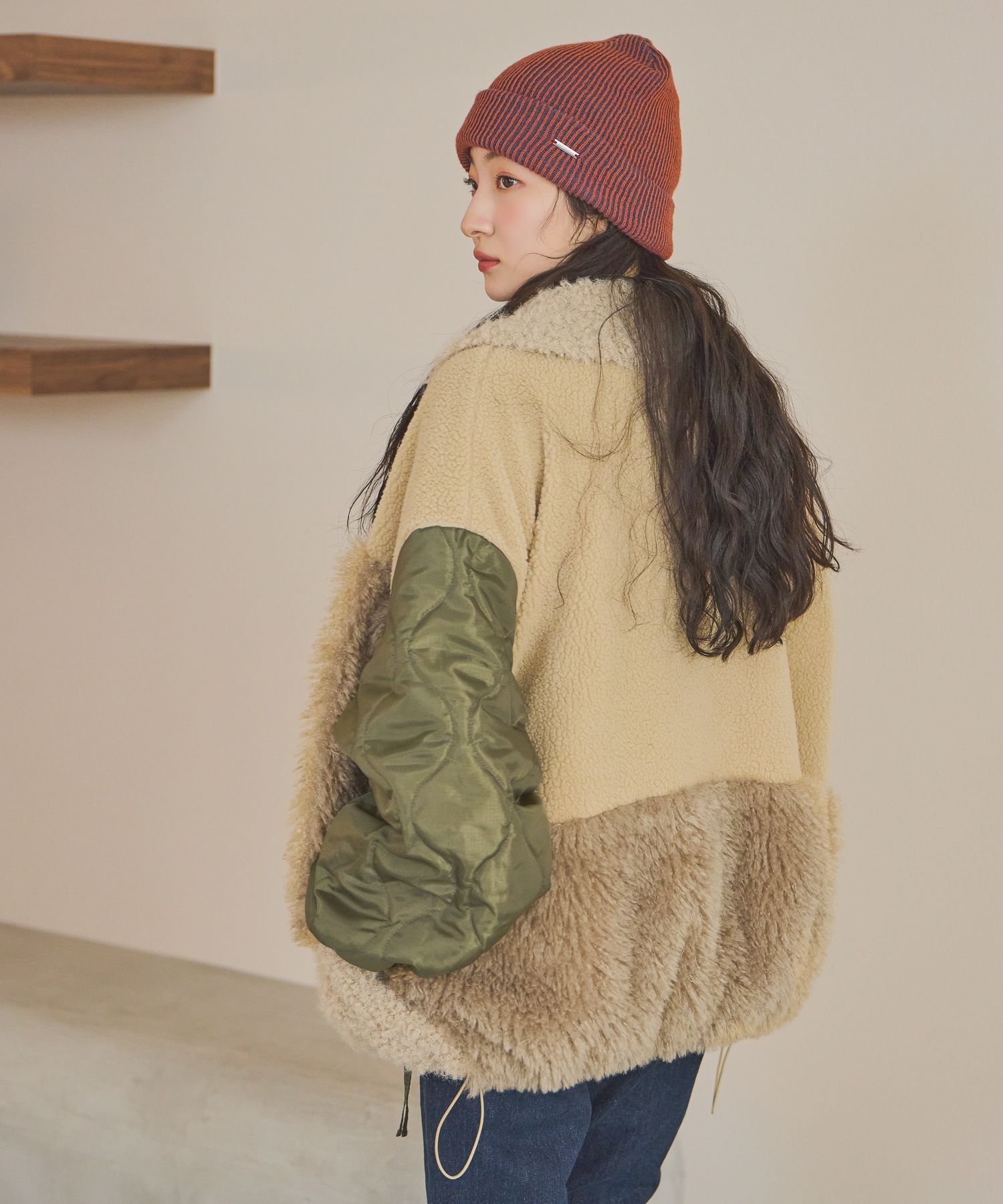 niko and ｜パッチワークボアブルゾン | Rakuten Fashion(楽天