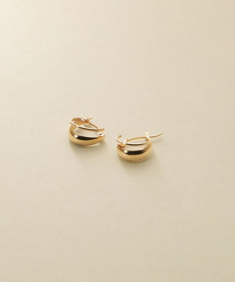 COCOSHNIK｜K10ブランチフープピアス | Rakuten Fashion(楽天