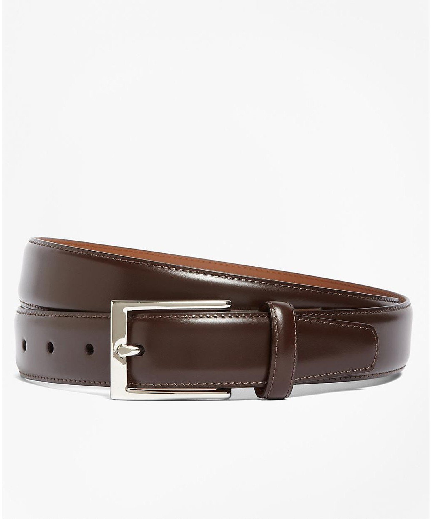 極艶美品Brooks Brothers 高級編み込みドレスベルト イタリア製