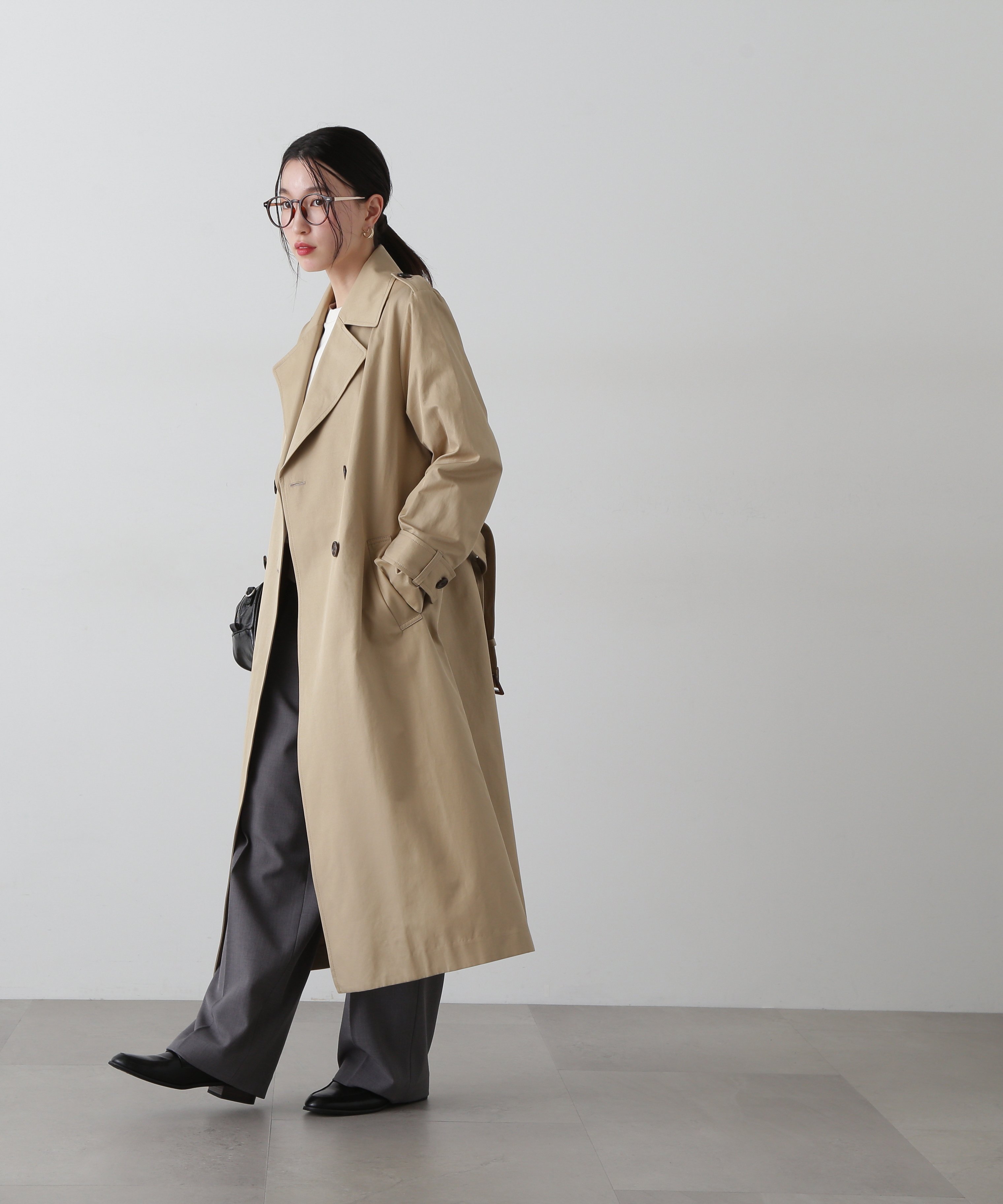 N. Natural Beauty Basic*｜ボックスシルエットトレンチコート