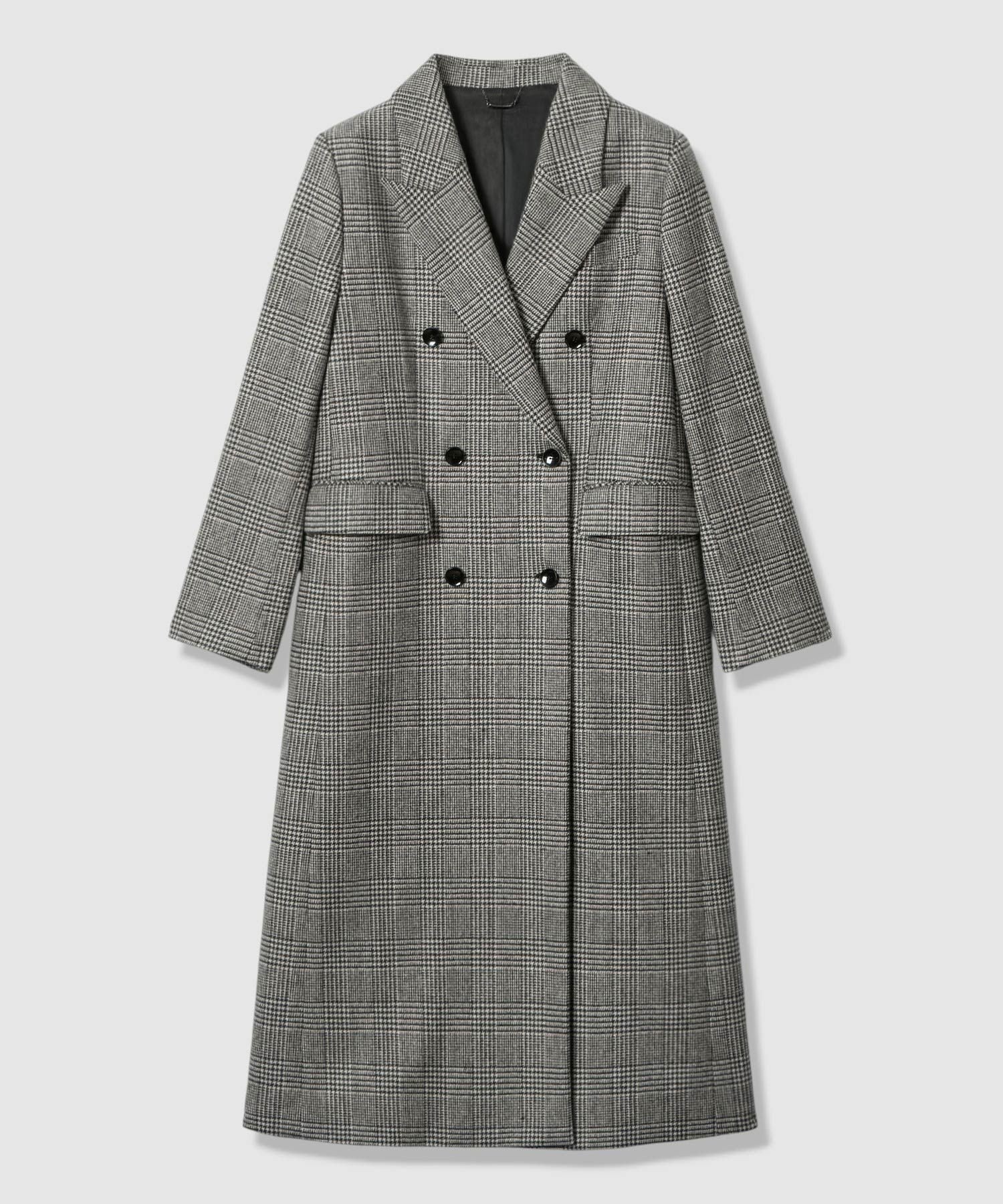 allureville｜グレンチェックロングチェスターコート | Rakuten
