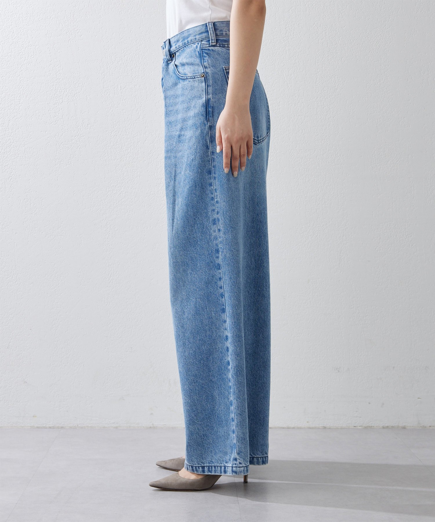 Whim Gazette｜デニムタックパンツ | Rakuten Fashion(楽天