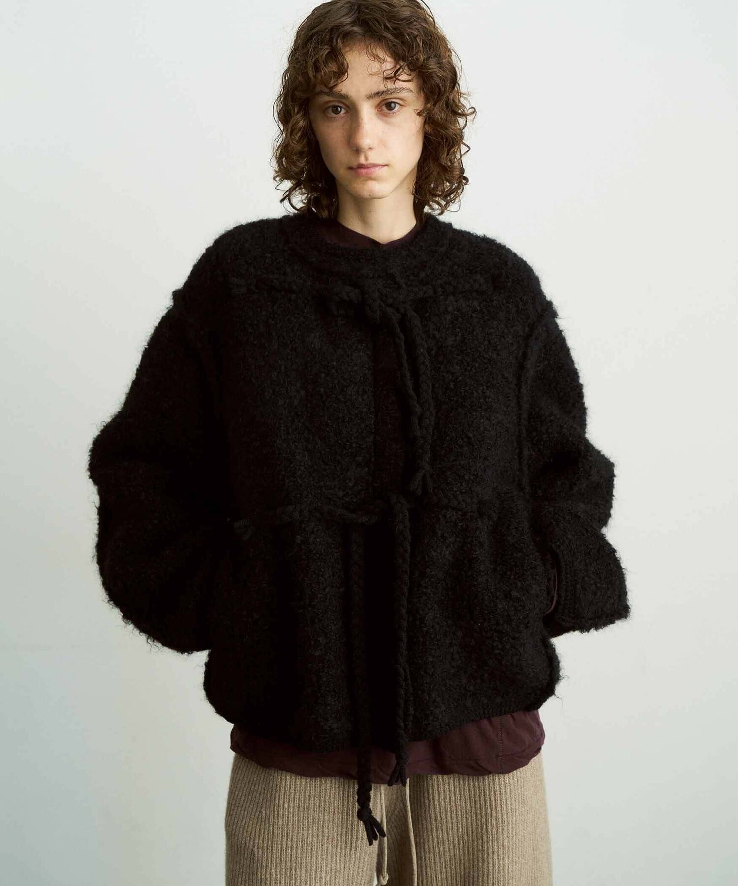 Bshop｜UNFIL | モヘア&シェットランドウール ニットジャケット WOMEN