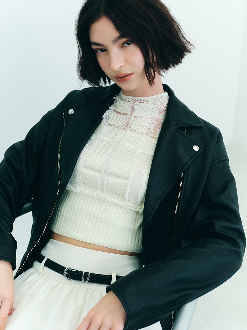 FRAY I.D｜レザーライダースジャケット | Rakuten Fashion(楽天