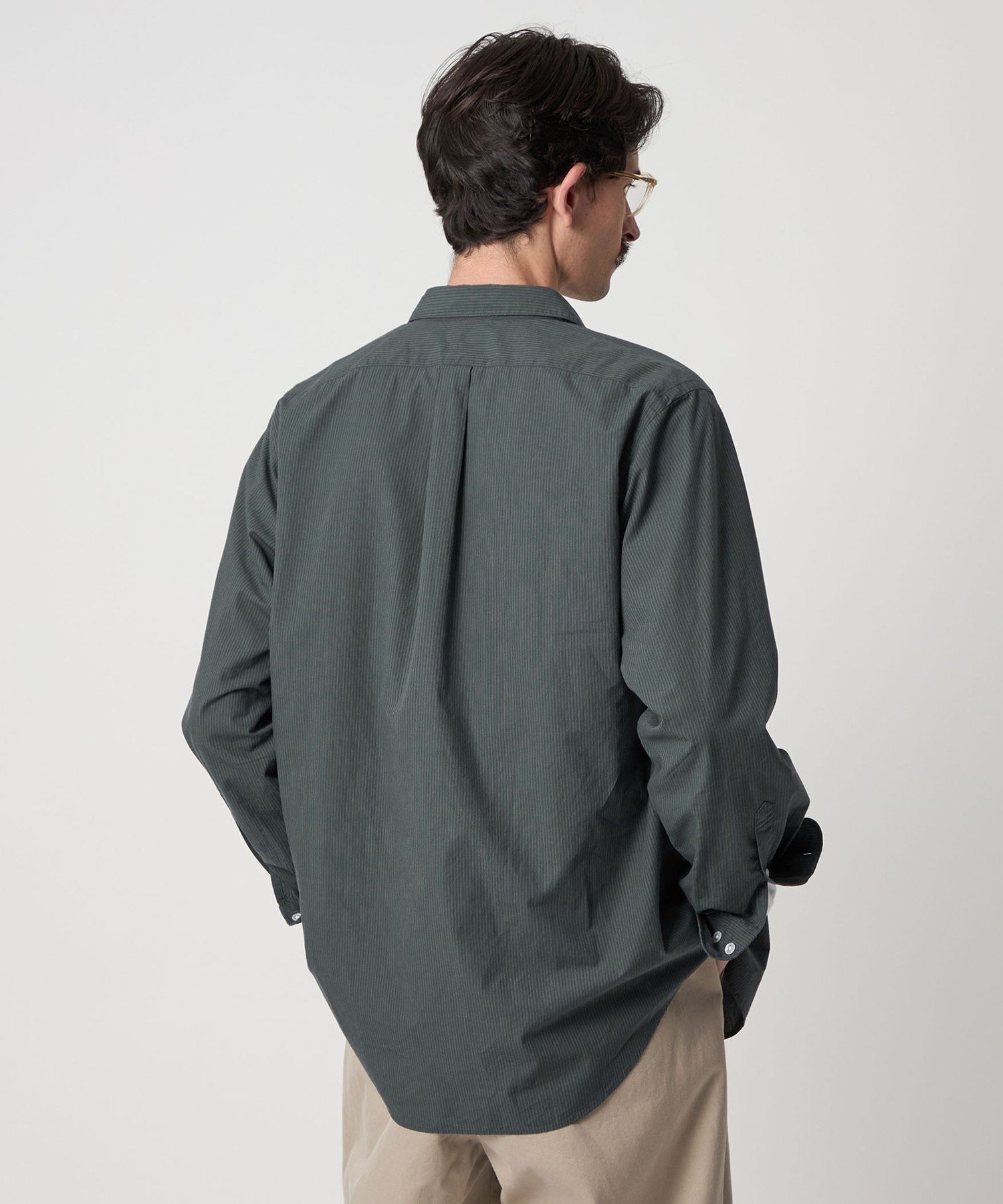 ご*ろ様 steven alan コンパクトヤーン ストライプ シャツ s Steven Alan＞ 60 コンパクトヤーン ストライプ レギュラーカラー
