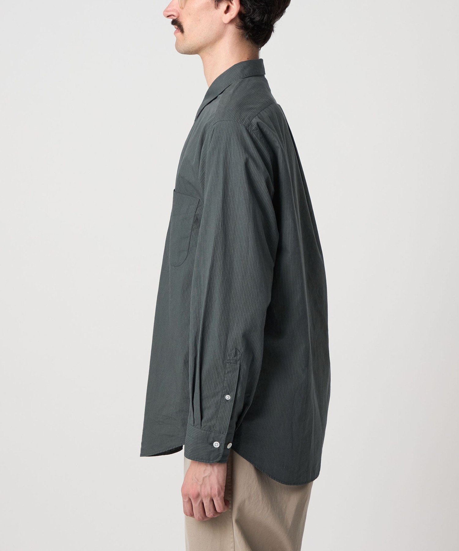 Steven Alan コンパクトヤーン ストライプ レギュラーカラー シャツ Steven Alan（スティーブンアラン）の「＜Steven Alan＞ 60