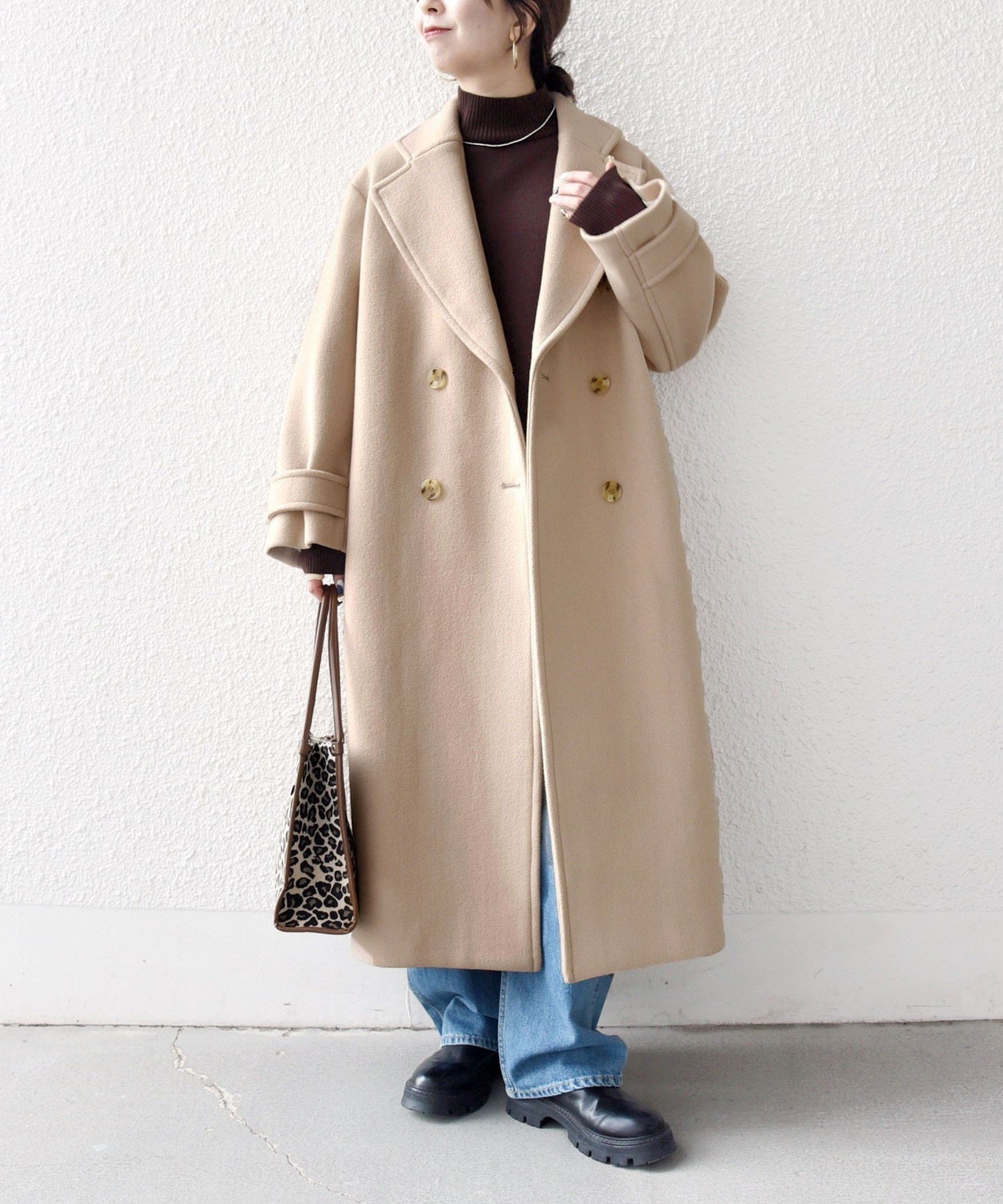 SHIPS｜【WEB限定】SHIPS any: PURE WOOL ロング テーラード コート