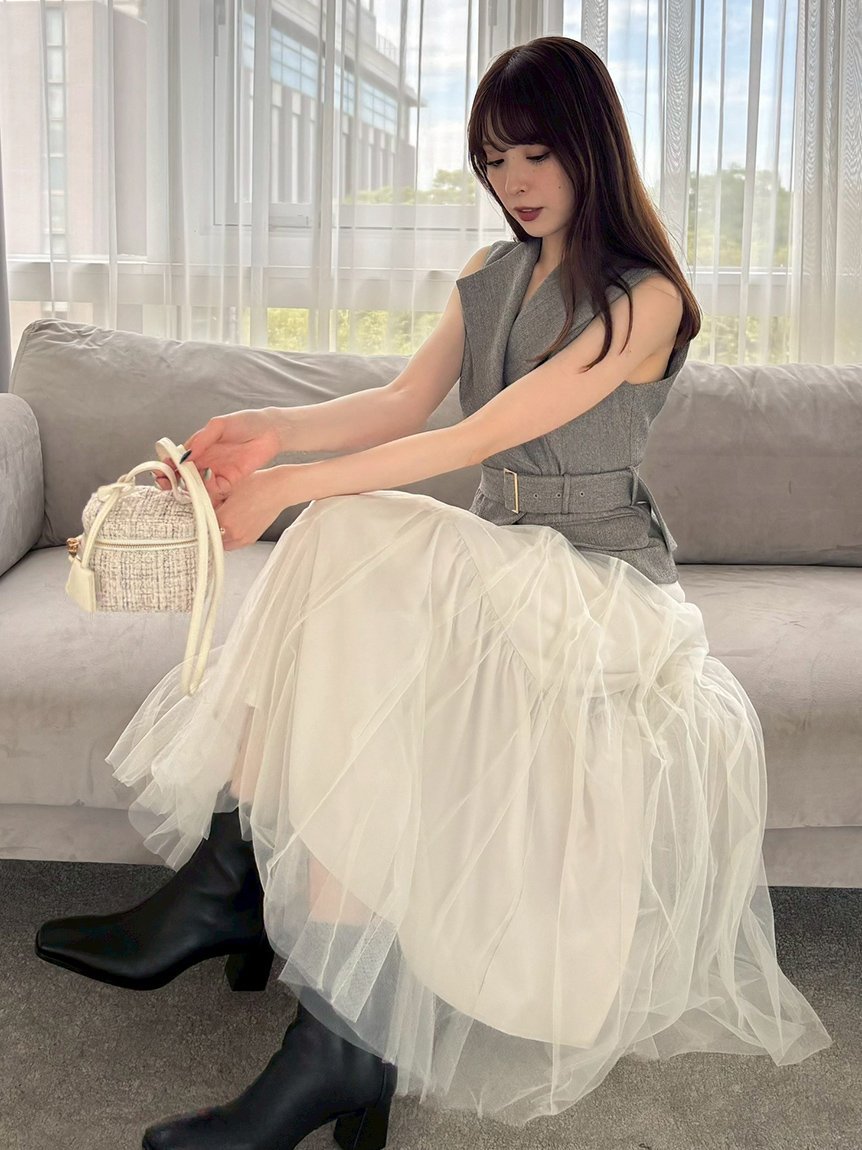 FRAY I.D｜【00サイズ】ジレチュールスカートセットアップ | Rakuten