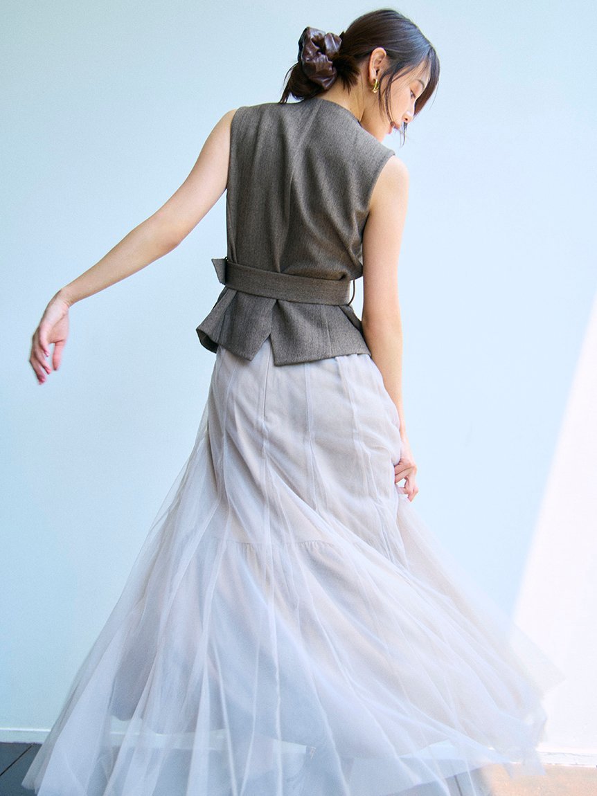 FRAY I.D｜【00サイズ】ジレチュールスカートセットアップ | Rakuten