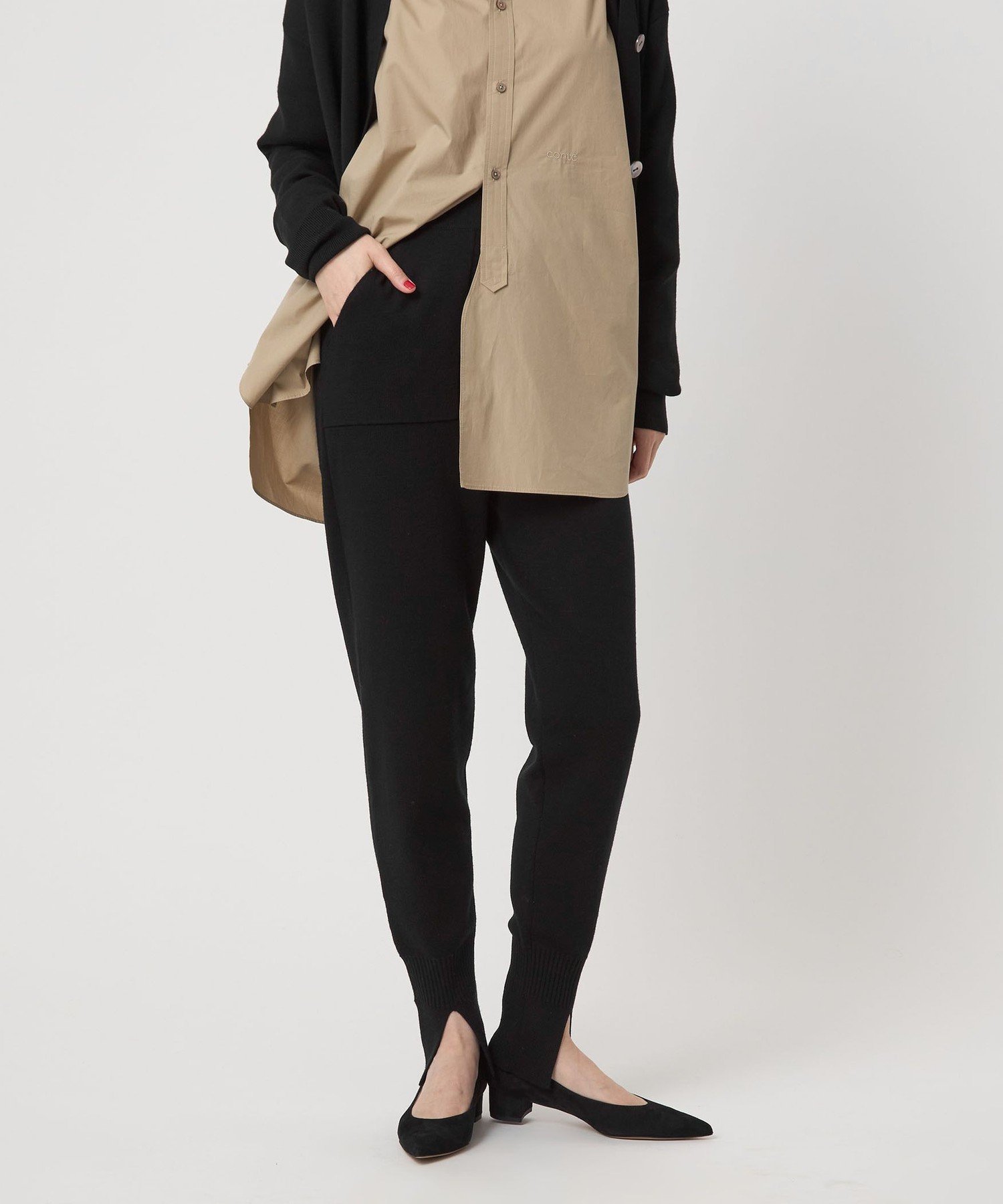 conte スリット ニットパンツ UNITED ARROWS｜<conte>スリット ニットパンツ | Rakuten Fashion(楽天