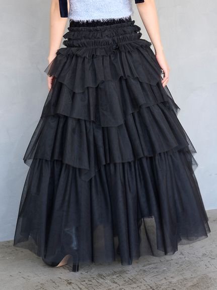 SNIDEL｜チュールボリュームスカート | Rakuten Fashion(楽天
