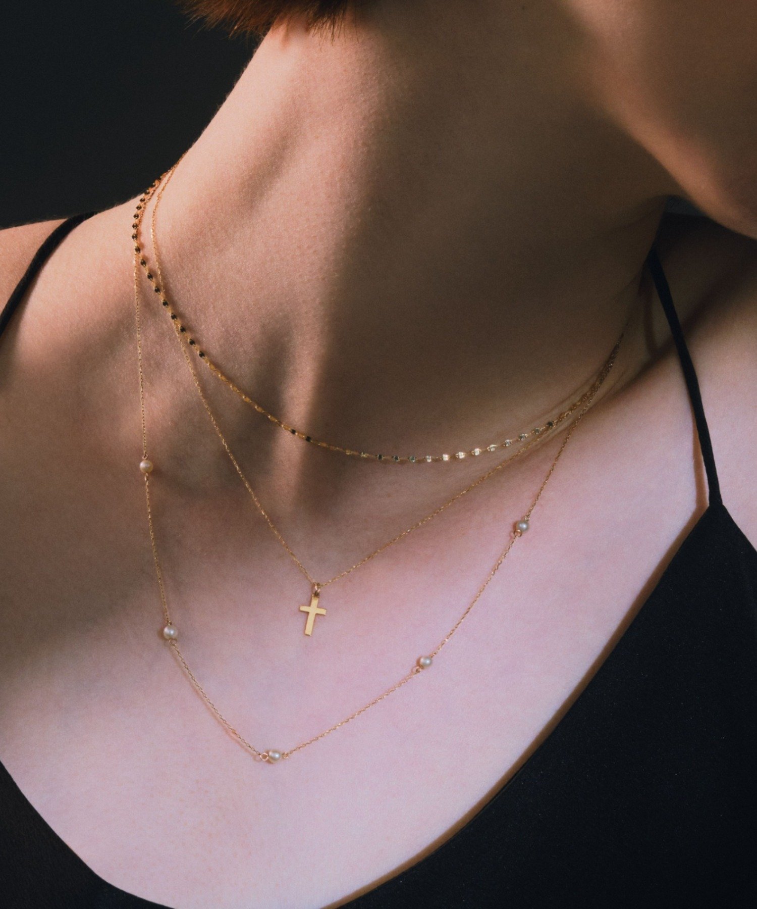 SETUP7｜les bon bon/victoria choker yellow gold ヴィクトリア