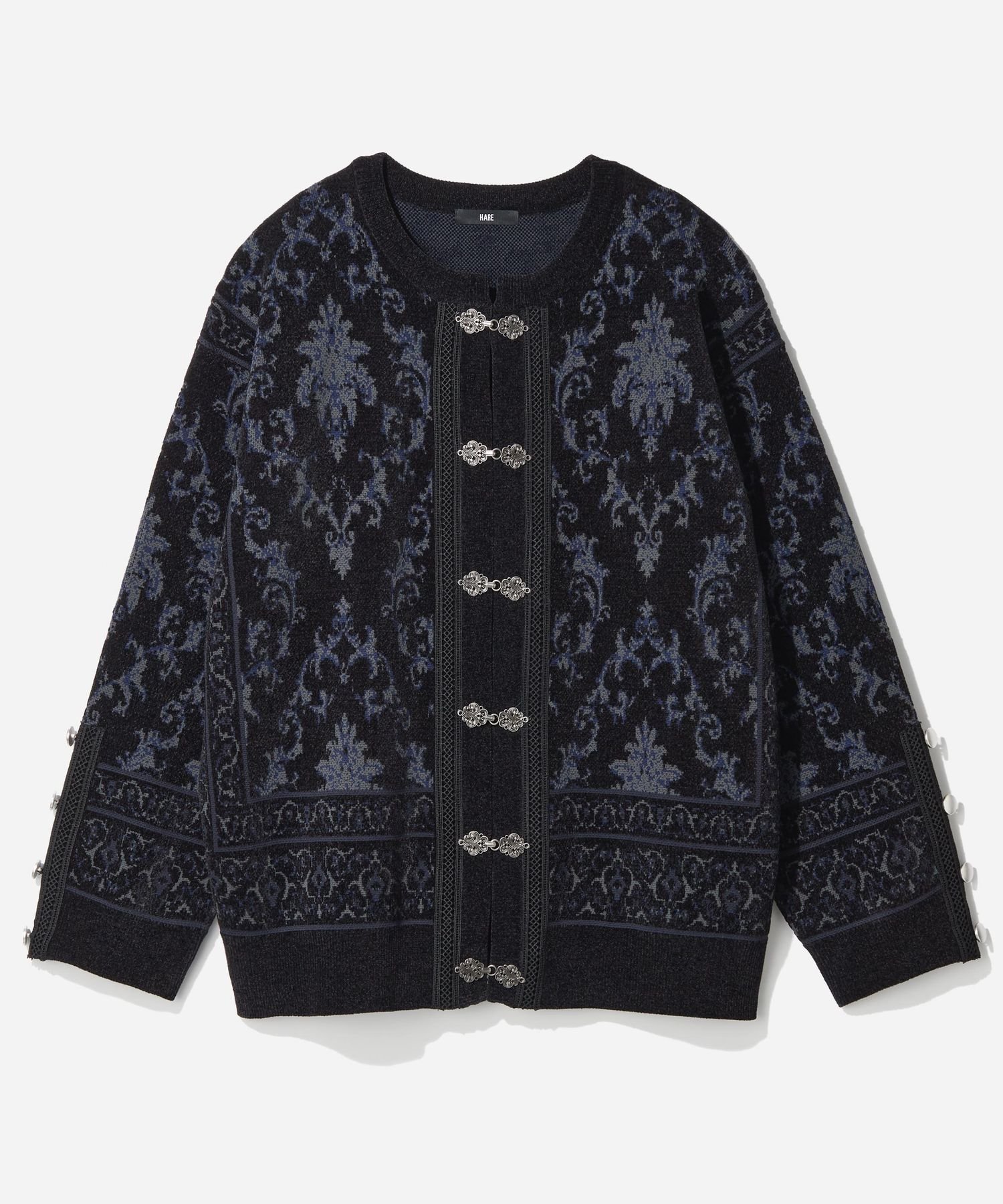 HARE｜メタルボタンダマスクニットカーディガン | Rakuten Fashion