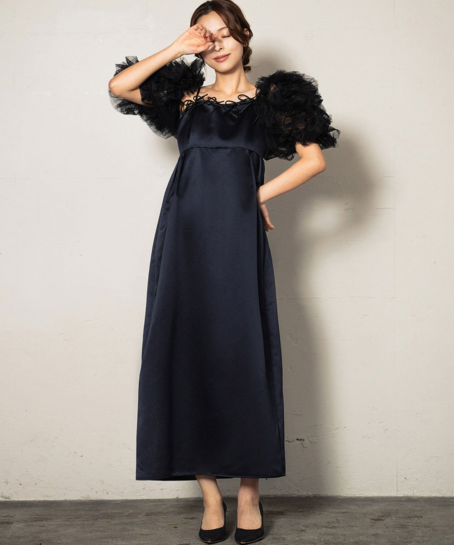RIVER FIELD & Co.｜チュール フリル ボレロ 結婚式 お呼ばれ