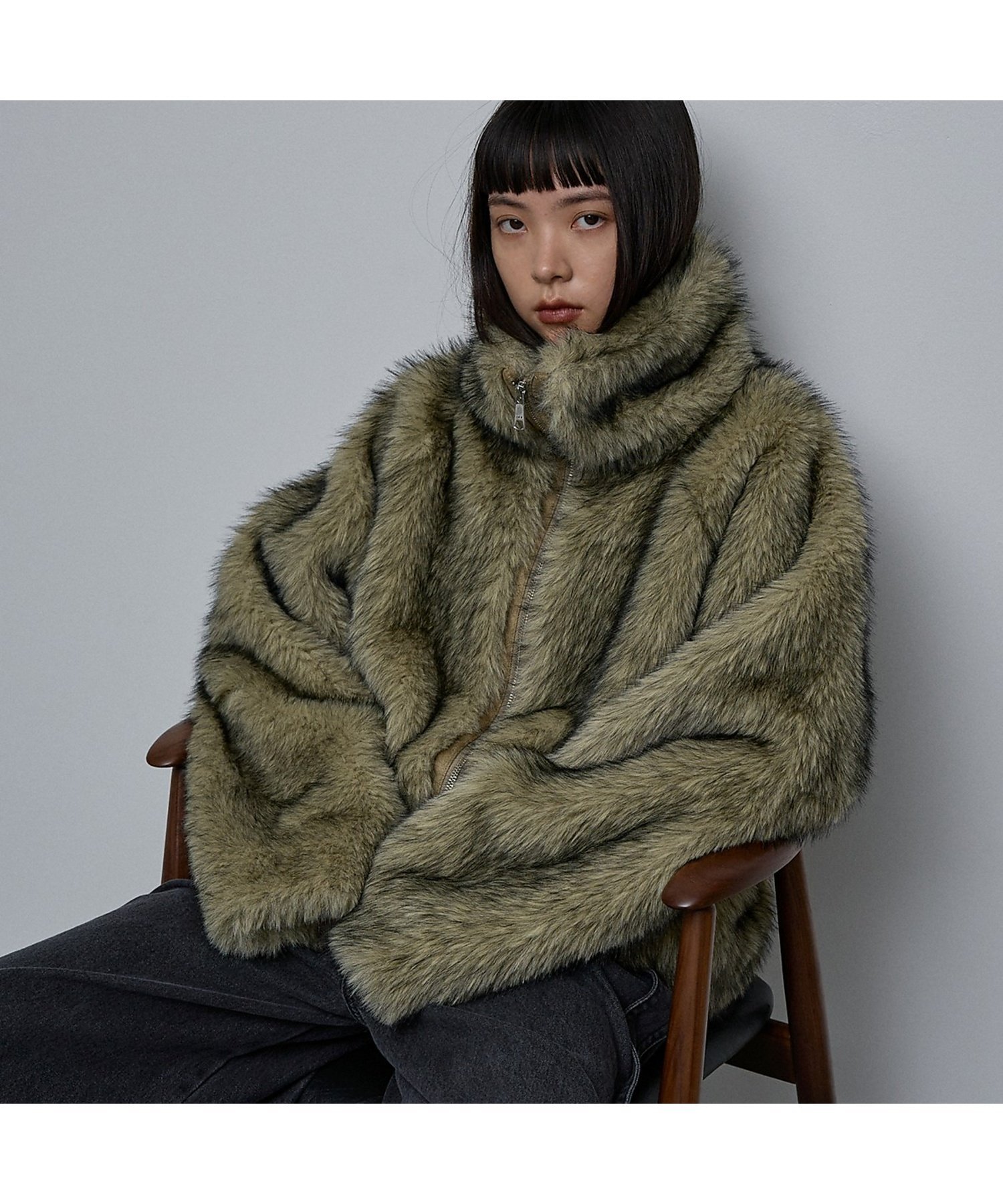 NOMINE｜スタンドフェイクファーブルゾン | Rakuten Fashion(楽天