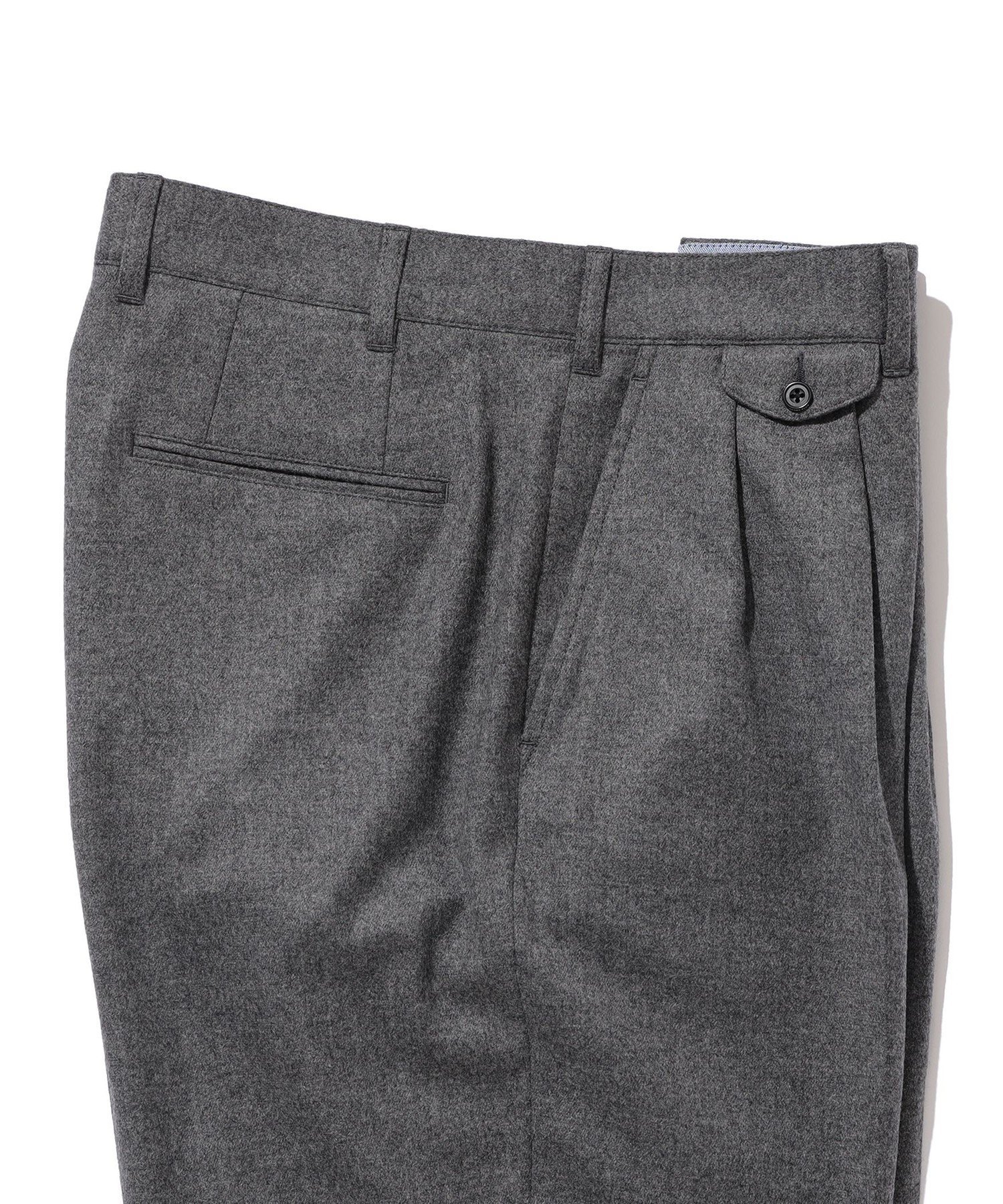 BEAMS MEN｜BEAMS PLUS / 2プリーツ フランネル トラウザーズ