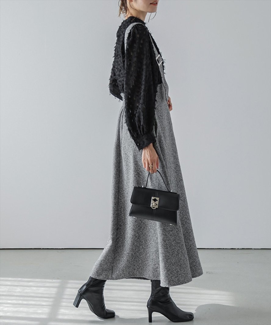 Lajour｜ツイード調ジャンパースカート | Rakuten Fashion(楽天